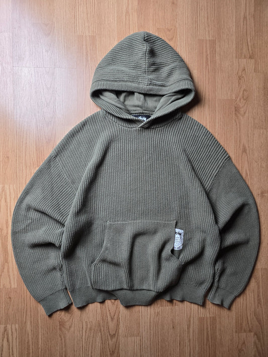 Stussy Heavyweight Cotton Knit Hoodie (M)
