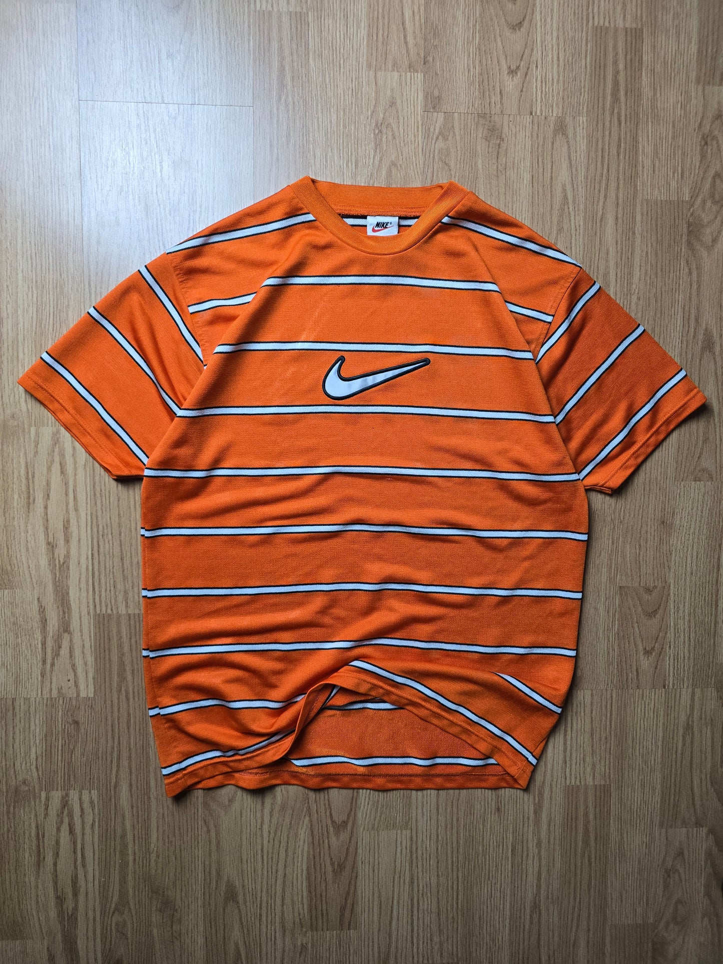 90s Nike Striped Sports Jersey (M)
