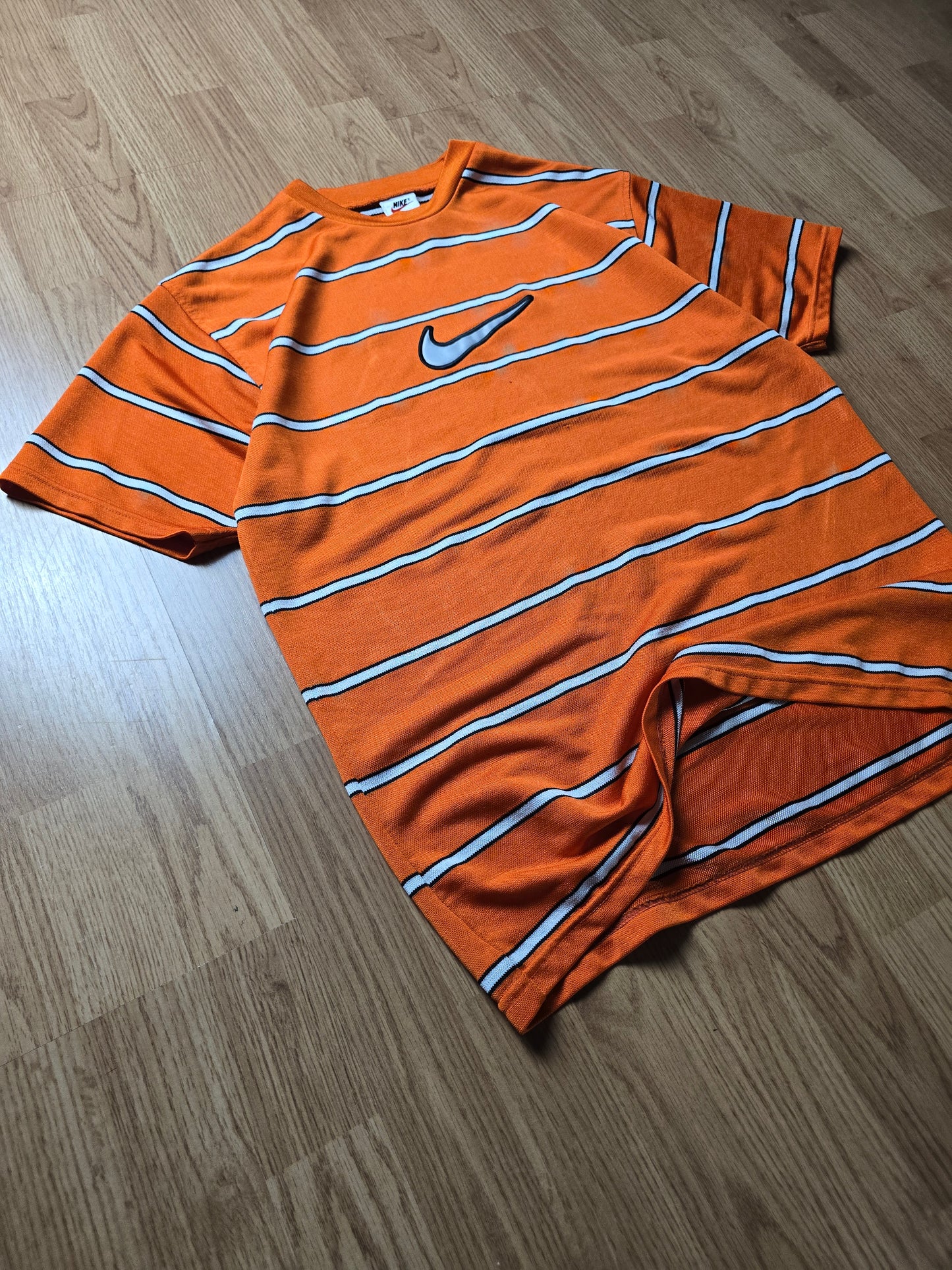 90s Nike Striped Sports Jersey (M)