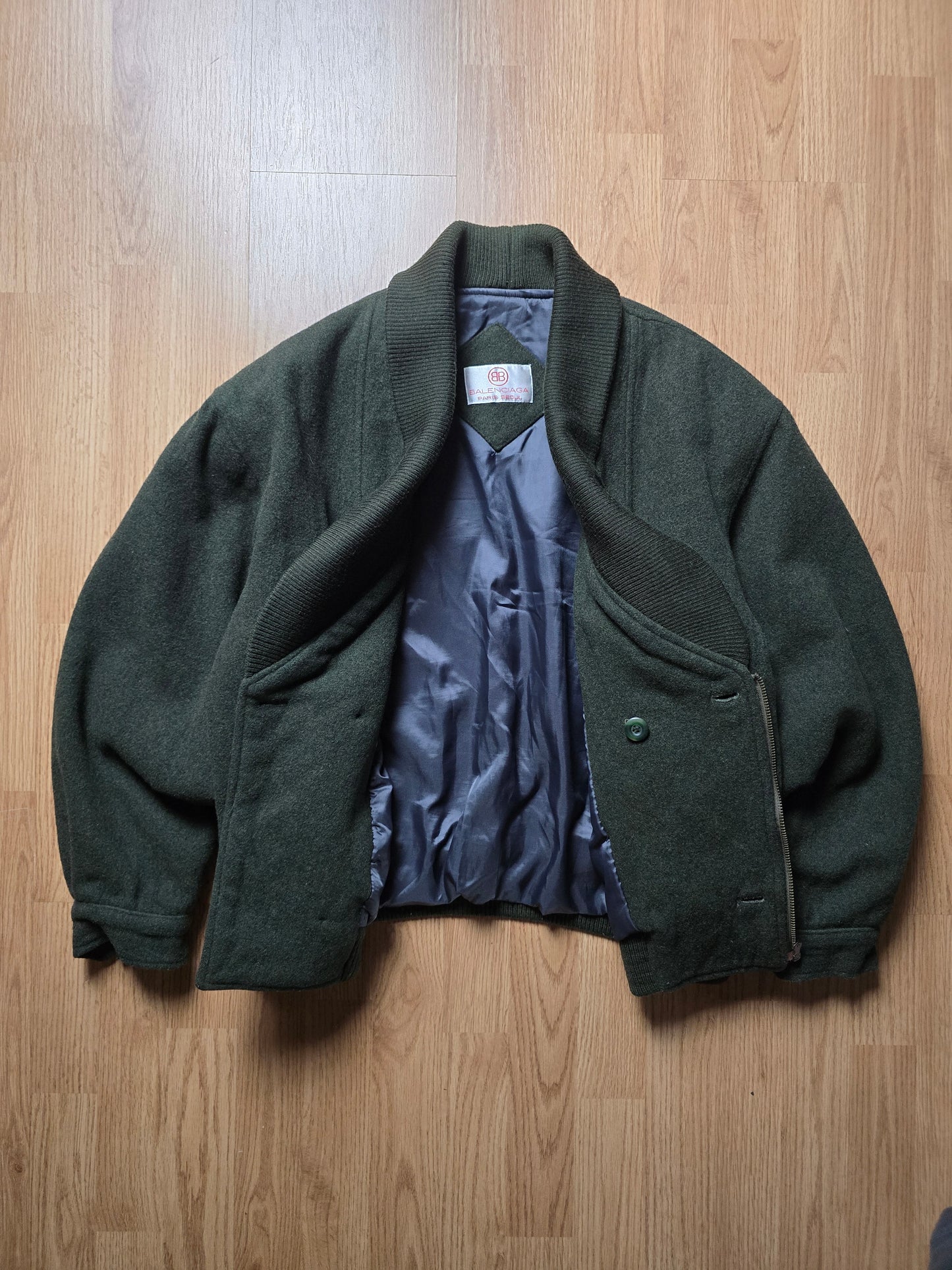 Vintage Balenciaga Double Breasted Wool Jacket (L)