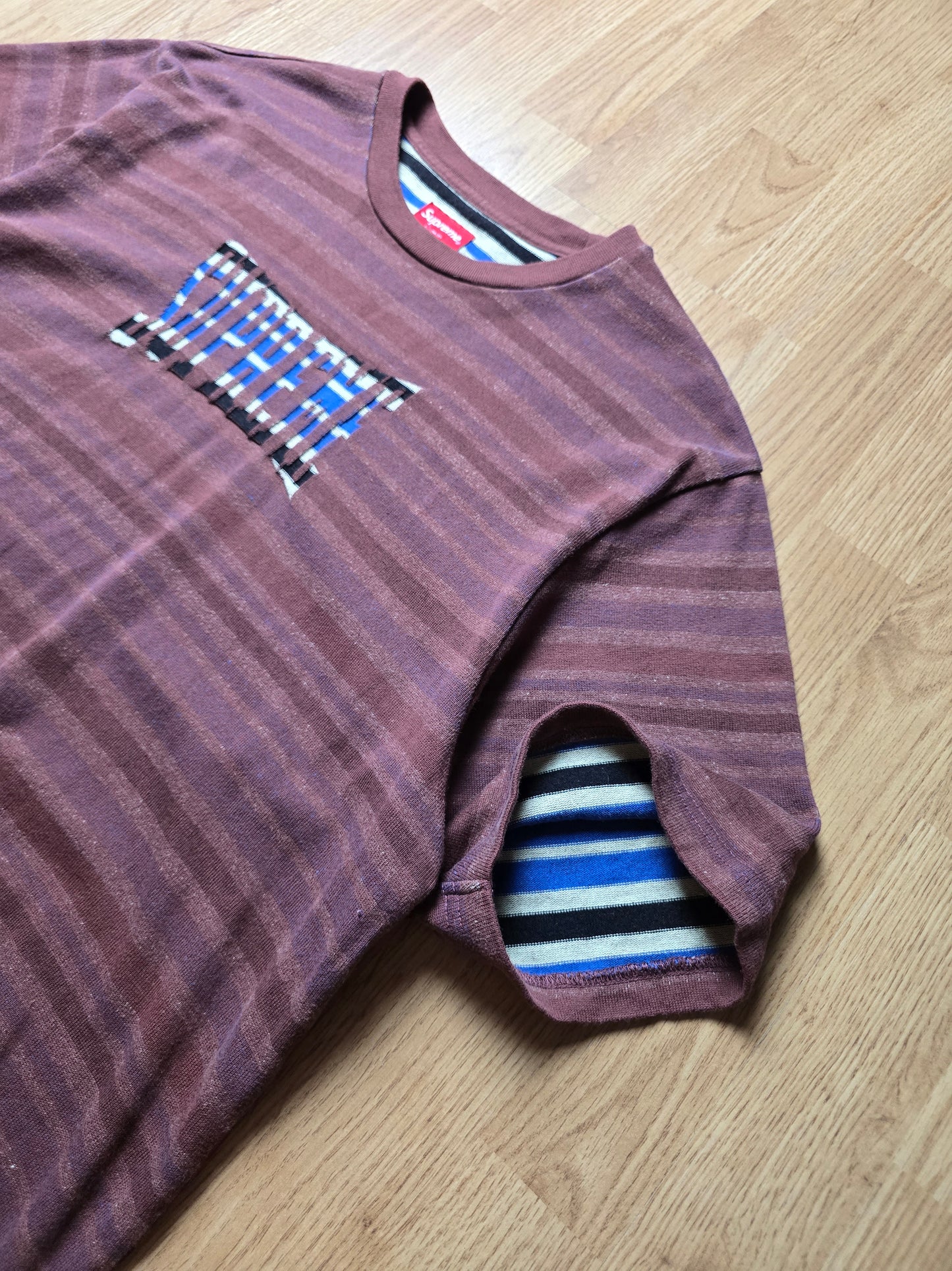 Supreme Inverted Stripe S/S Tee (L)