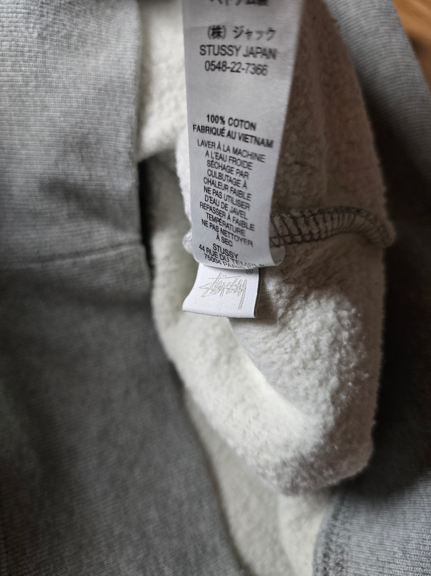 Stussy Stock Logo Zip Hoodie (XL)