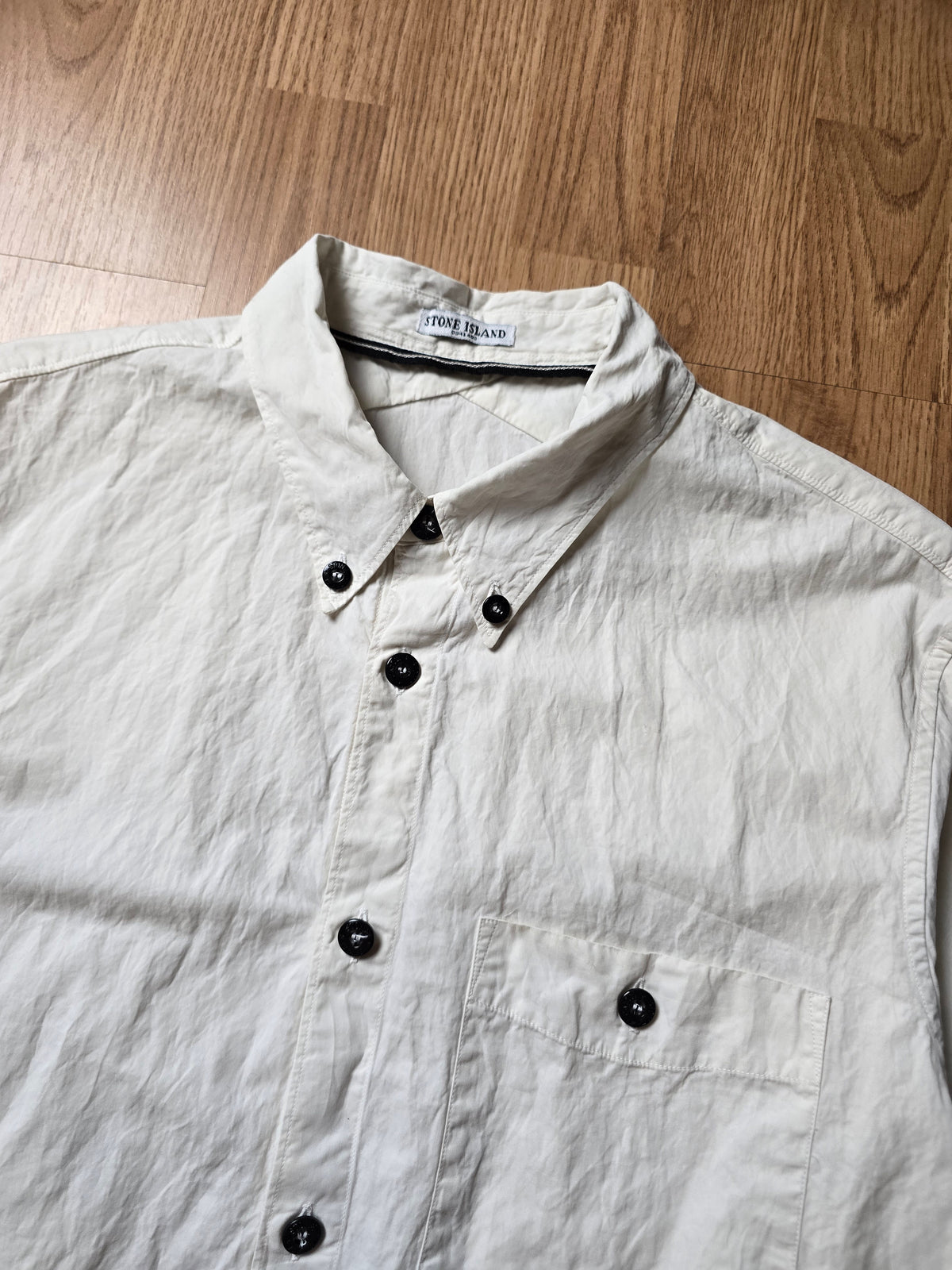 Vintage Stone Island Embroidered Cotton blend LS Shirt (L)
