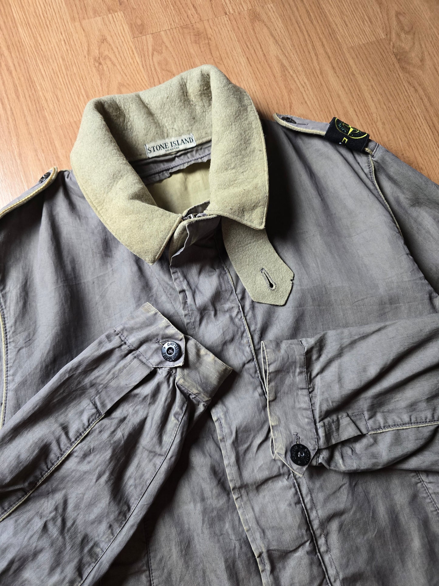 Stone Island AW06 Spalmatura Coated Lino Mix Dutch Rope Jacket (L/M)