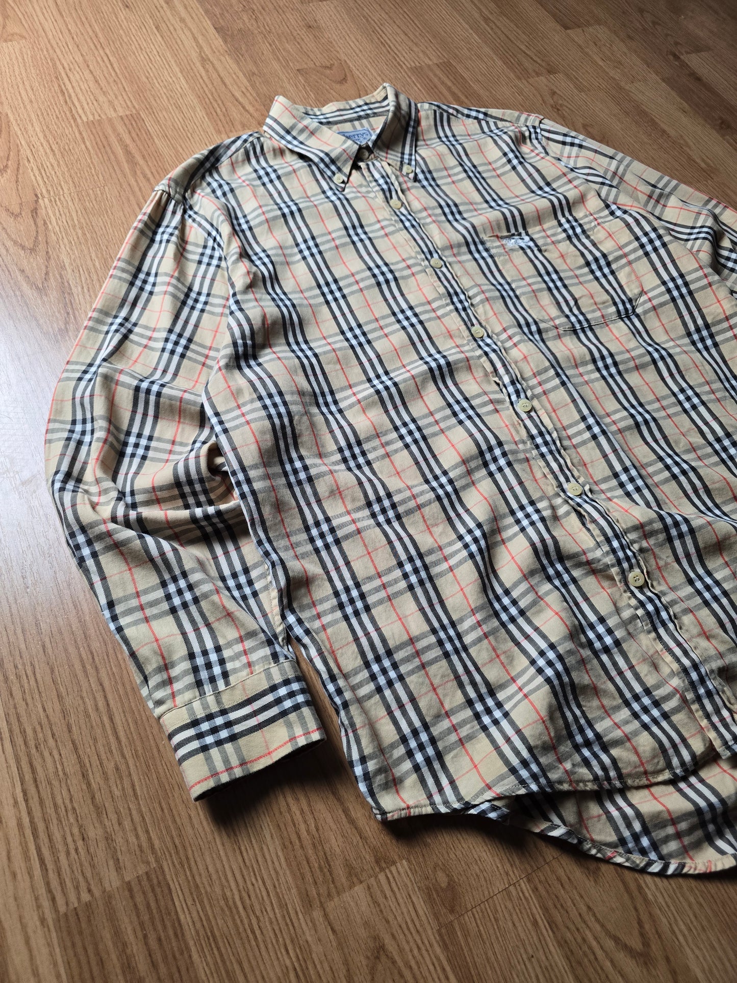 Vintage Burberry LS Nova Check Flannel Shirt (M)