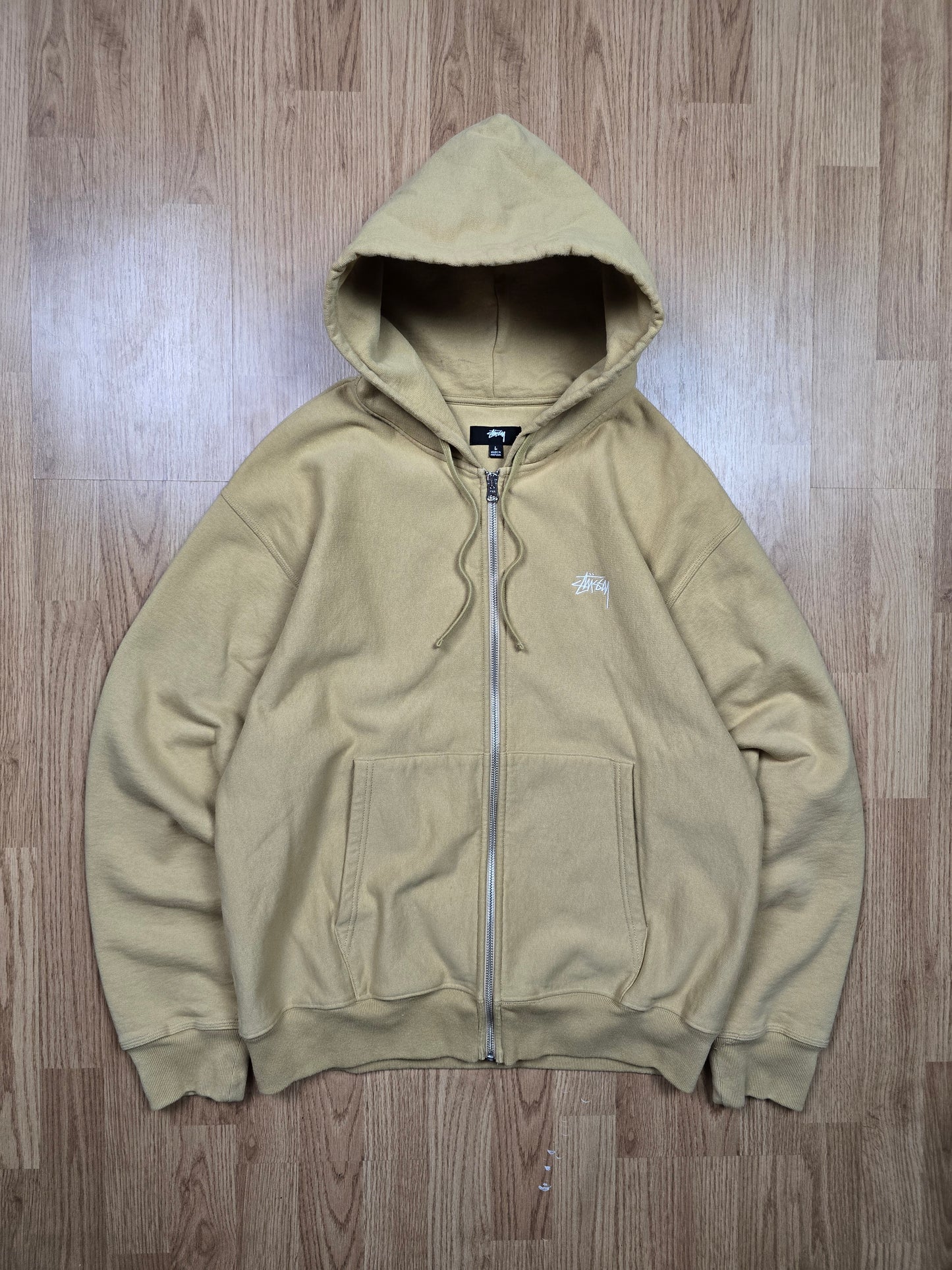 Stussy Stock Logo Zip Hoodie (L)