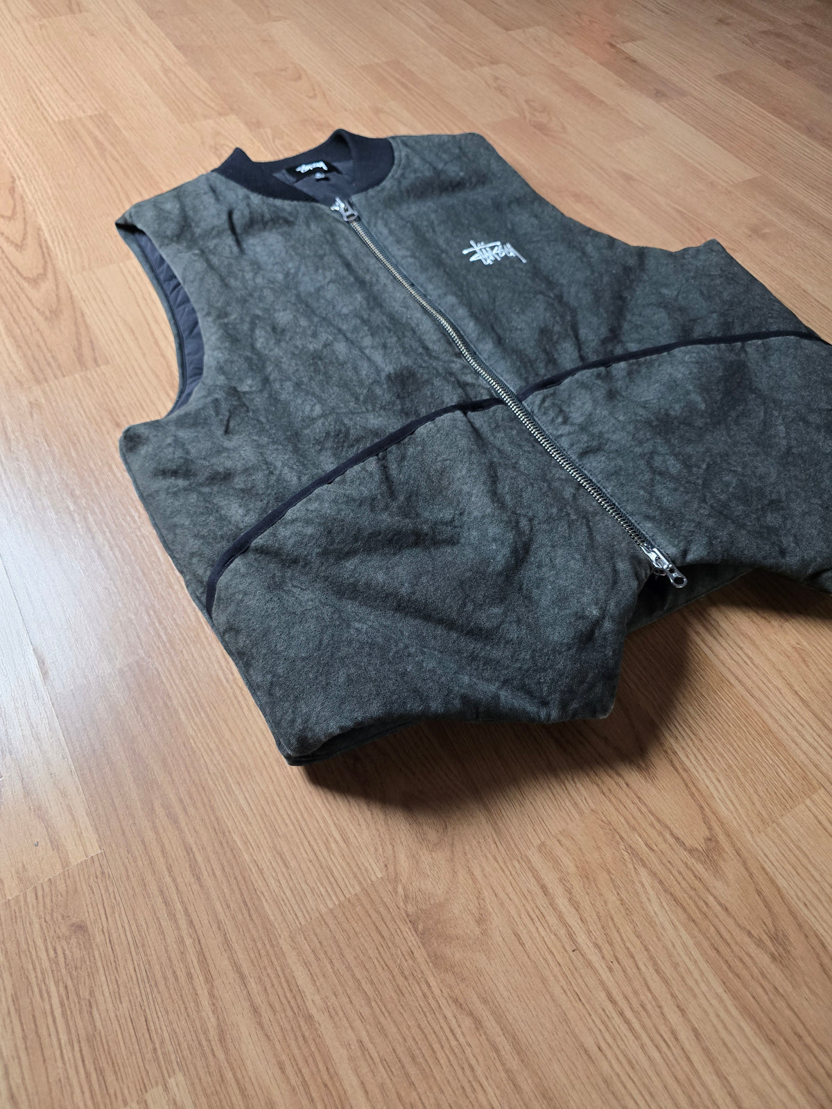 Stussy Primaloft Washed Canvas Gilet/Vest (M)