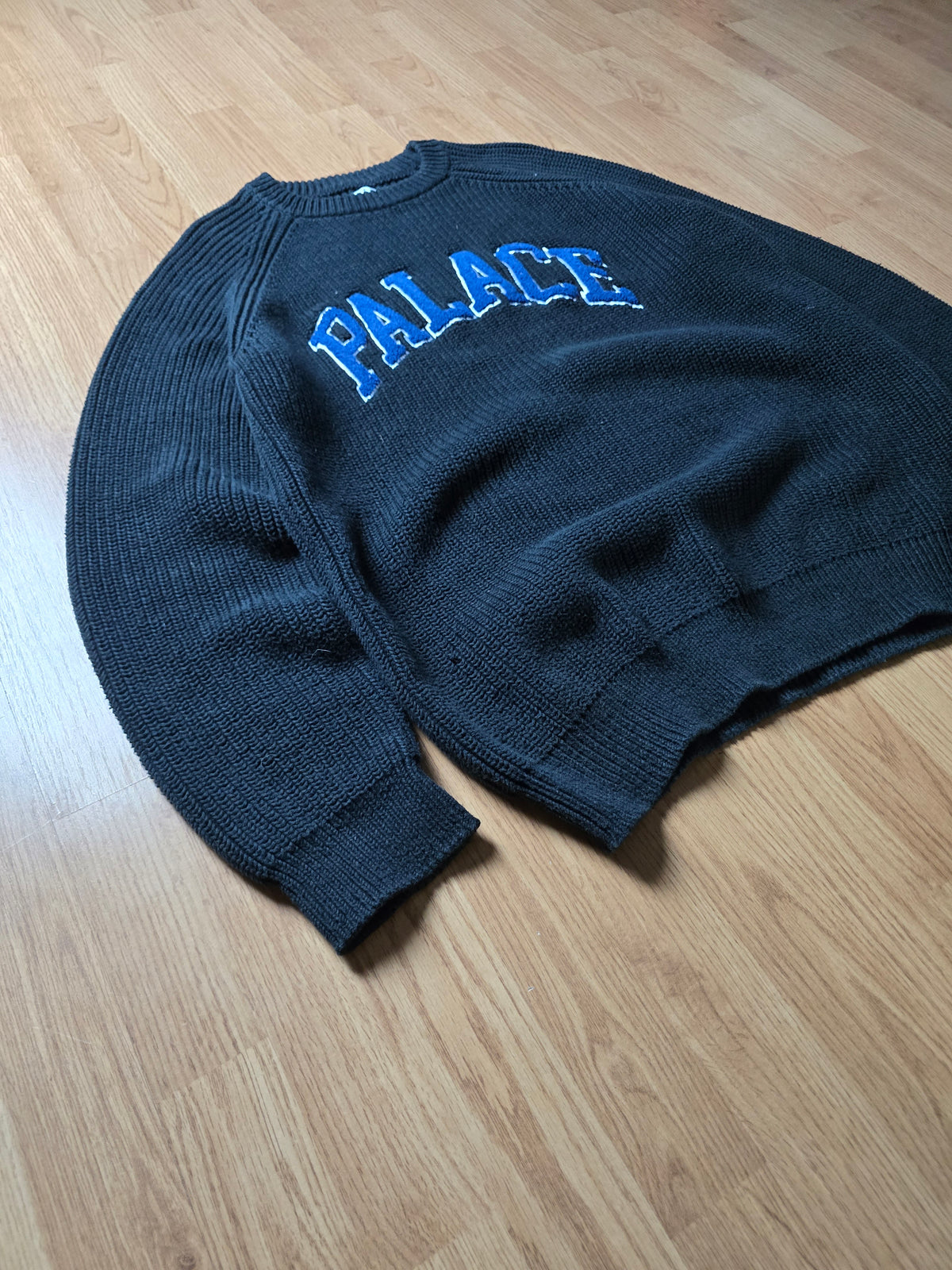 Palace 'Collegiate Knit' Fisherman Style Sweater (XL)