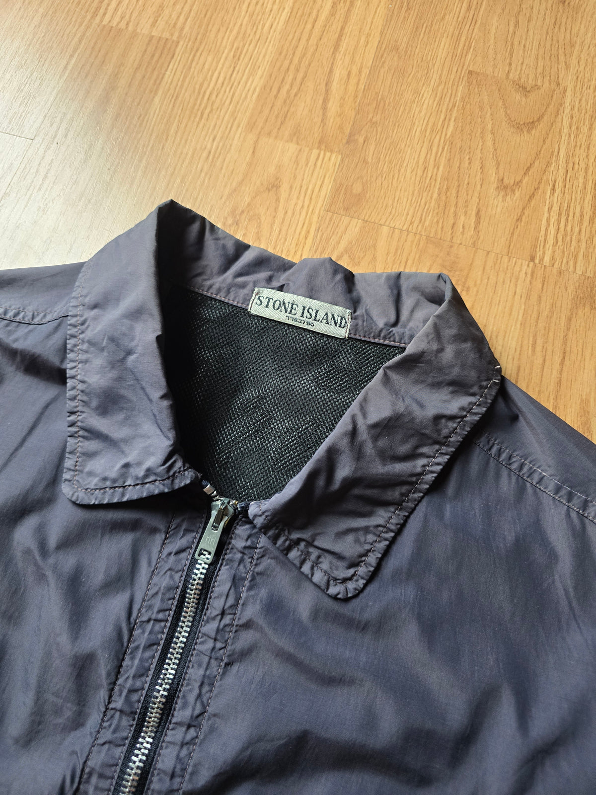 Vintage Stone Island Resined Cotton-Nylon Utility Overshirt (XL/2XL)