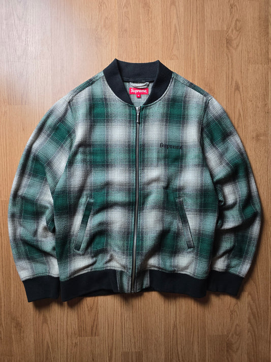 Supreme Shadow Plaid Bomber Jacket (M)