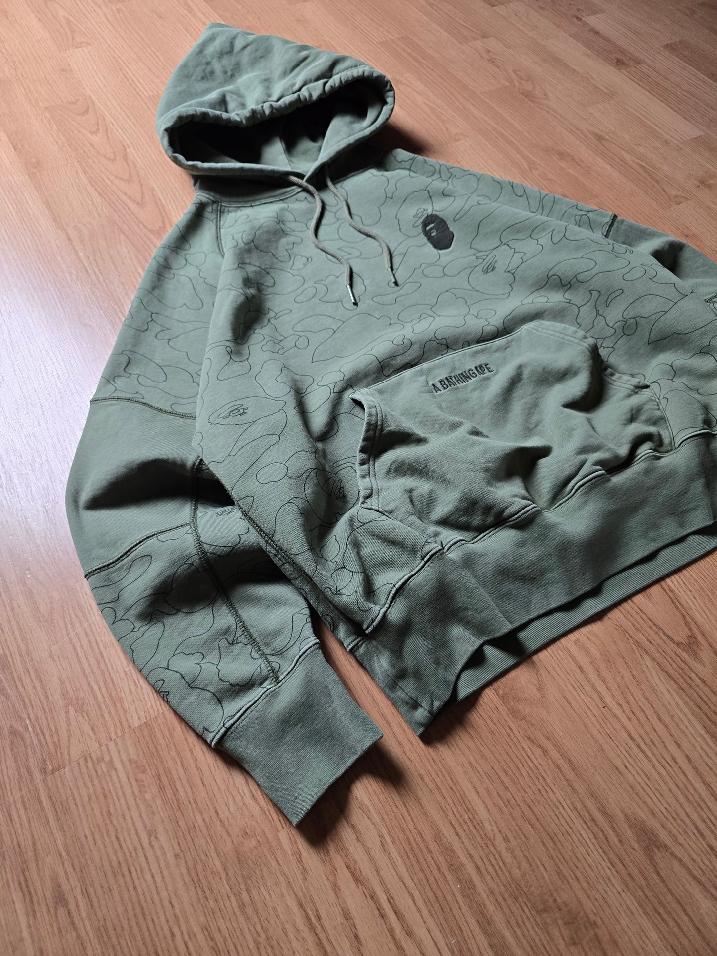 BAPE Line 1st Camo Washed Relaxed Hoodie (M/L)