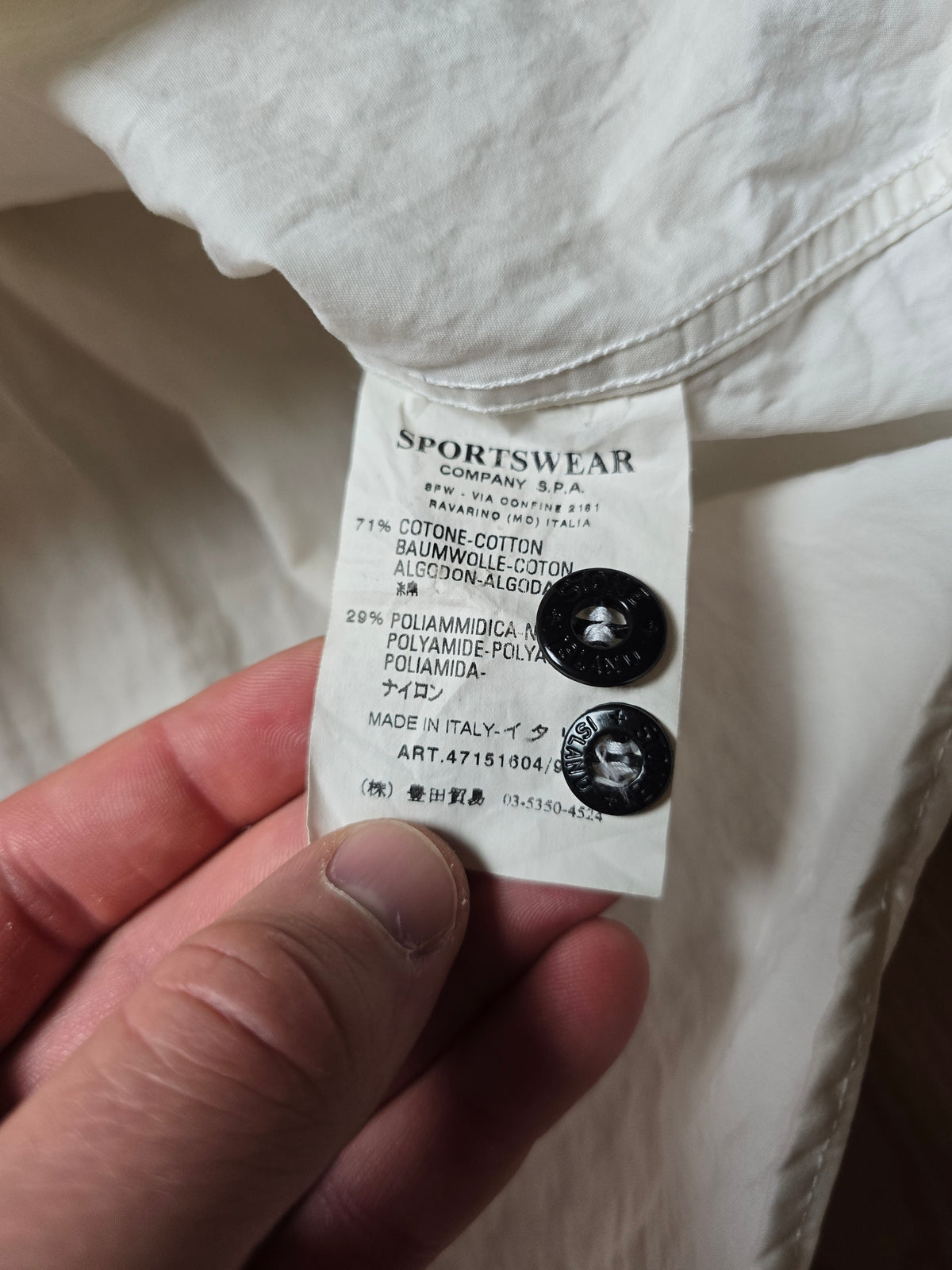 Vintage Stone Island Embroidered Cotton blend LS Shirt (L)