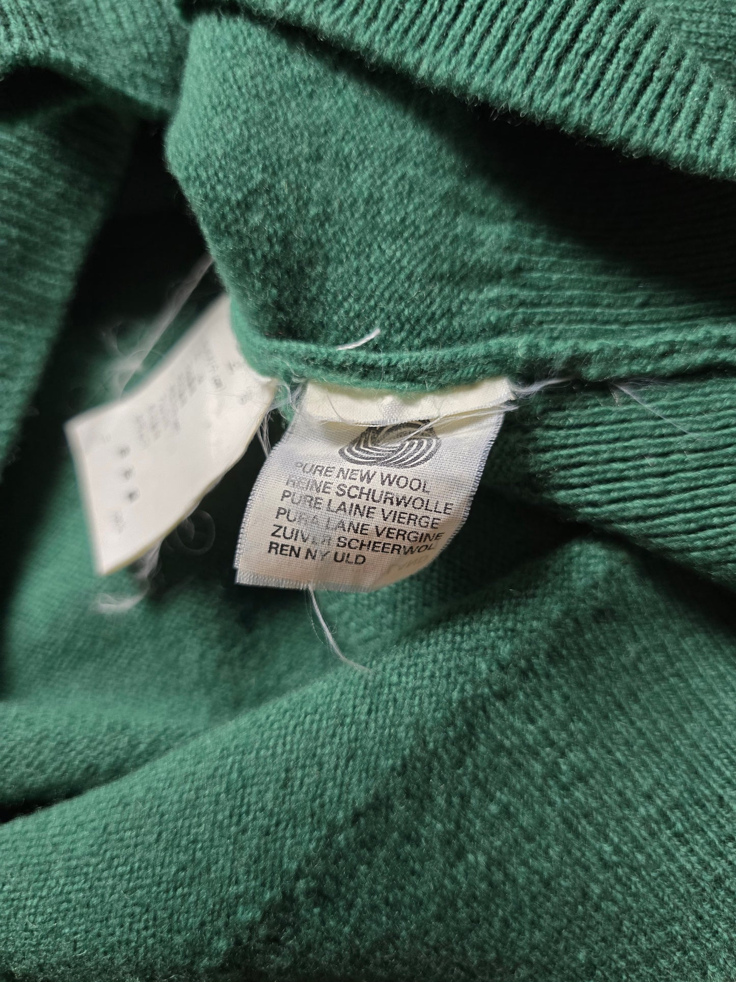 Vintage Burberry Golf Wool V Neck Sweater (XL)