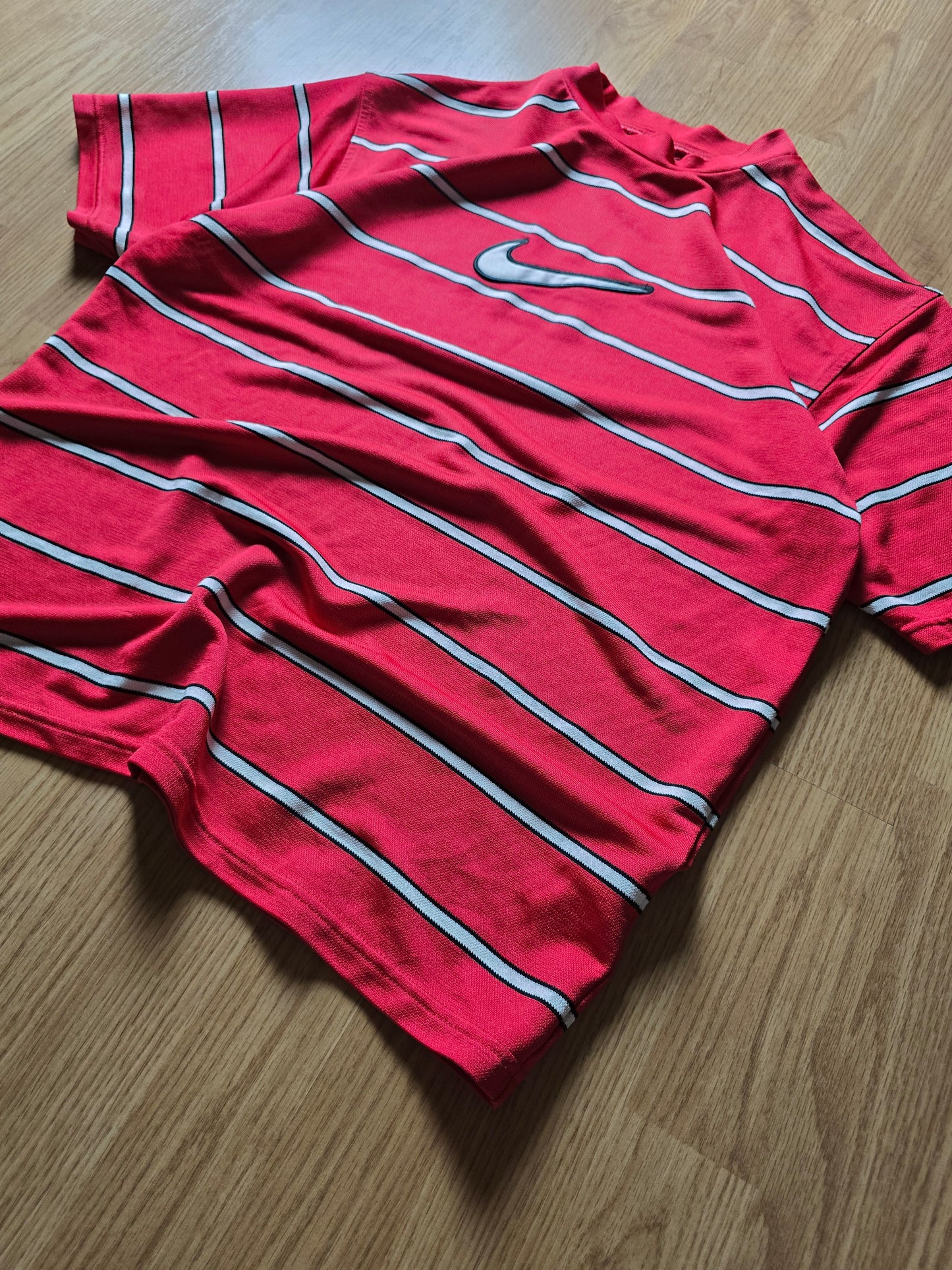 90s Nike Striped Sports Jersey (M)