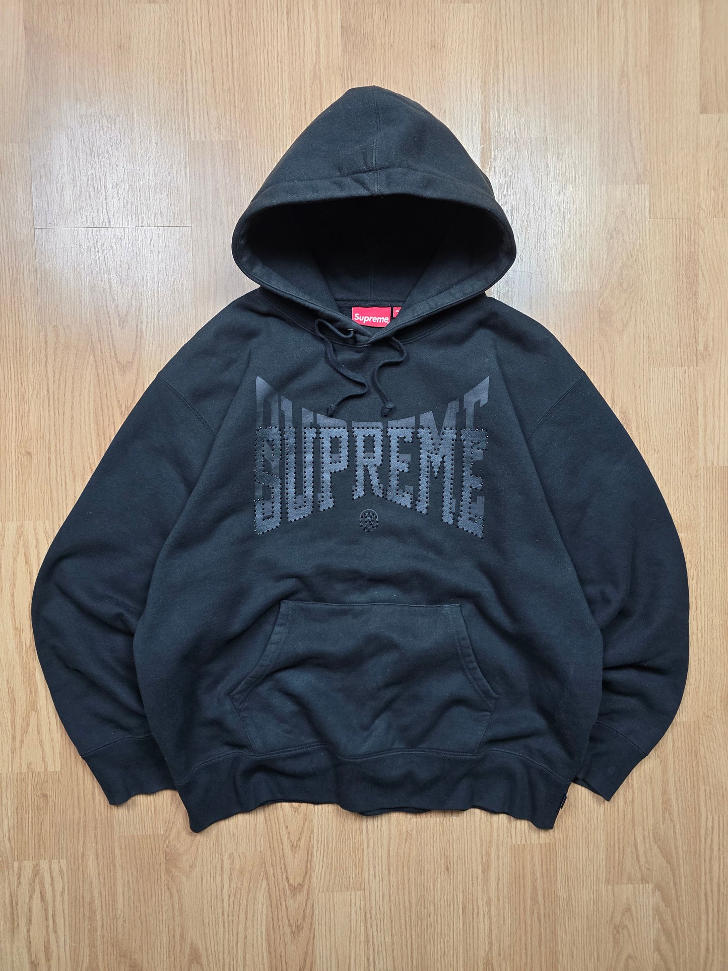 Supreme Rhinestone Shadow Hoodie (L)