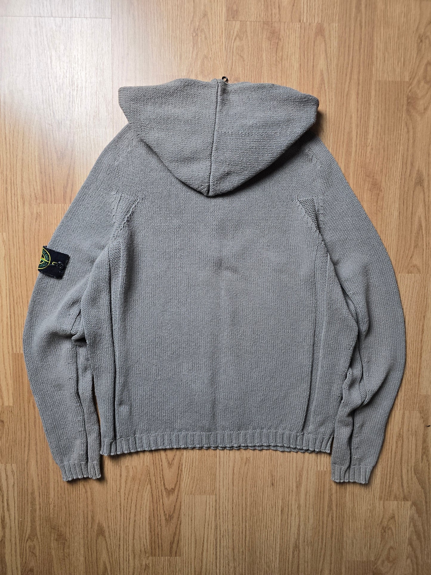 Stone Island SS03 1/4 zip Cotton Knit Hoodie (S/M)