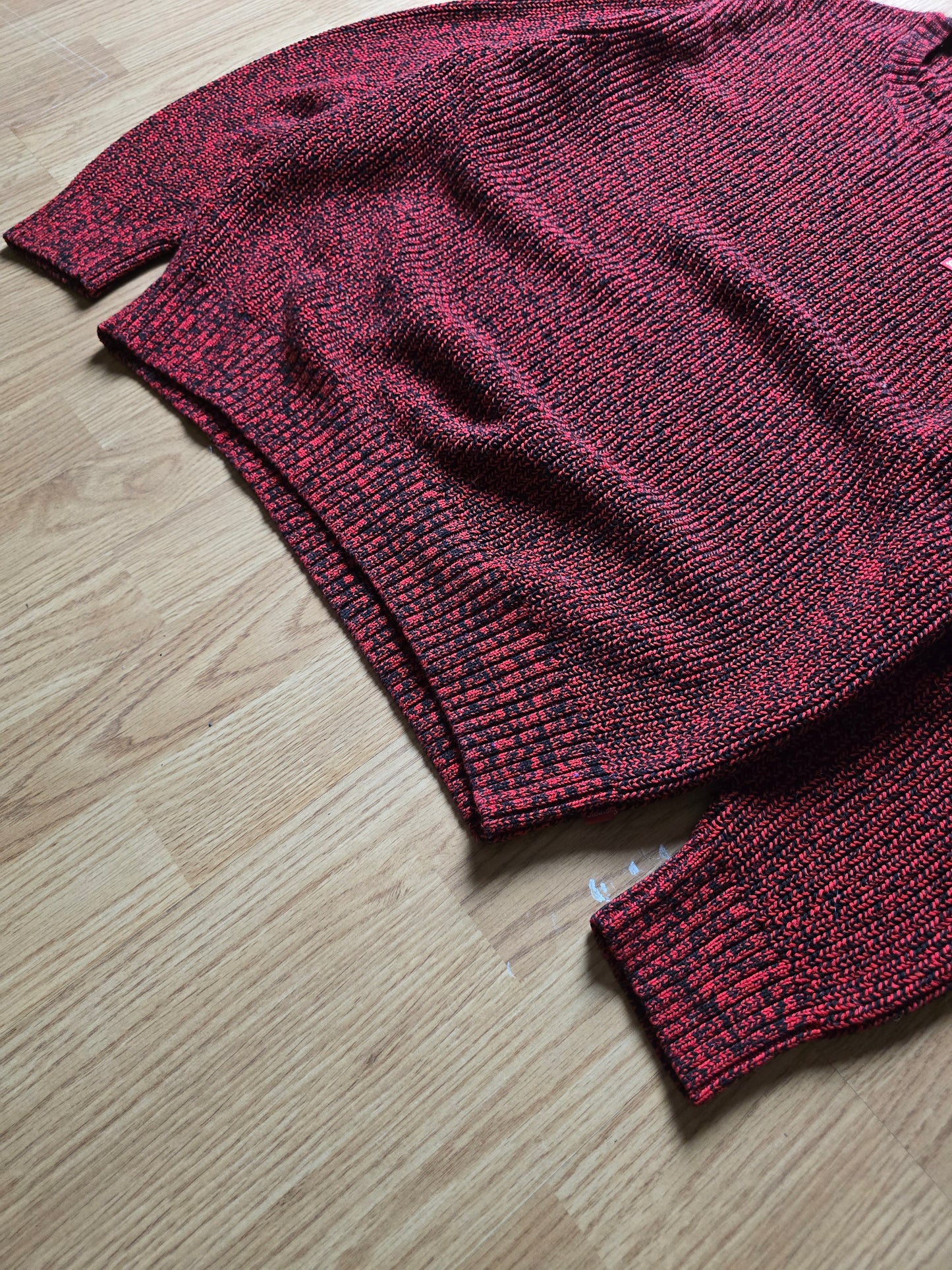 Supreme Melange Rib Knit Sweater  (L)