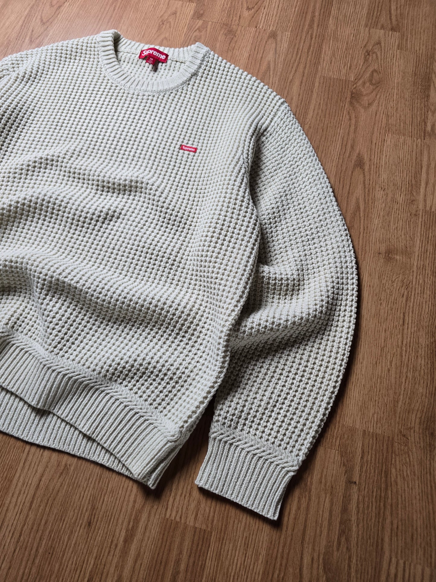 Supreme Small Box Waffle Knit Sweater (M/L)