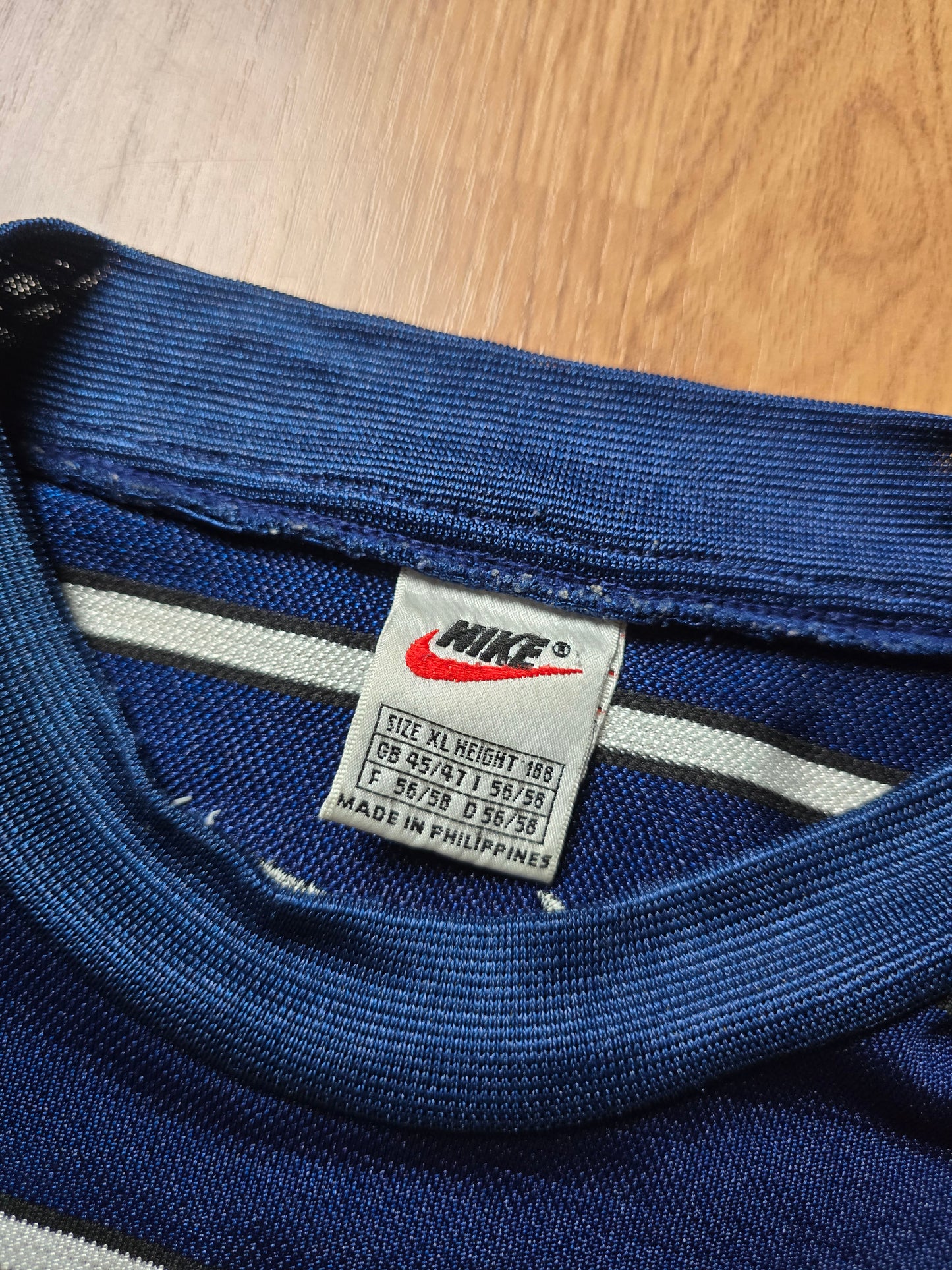 90s Nike Striped Sports Jersey (XL)