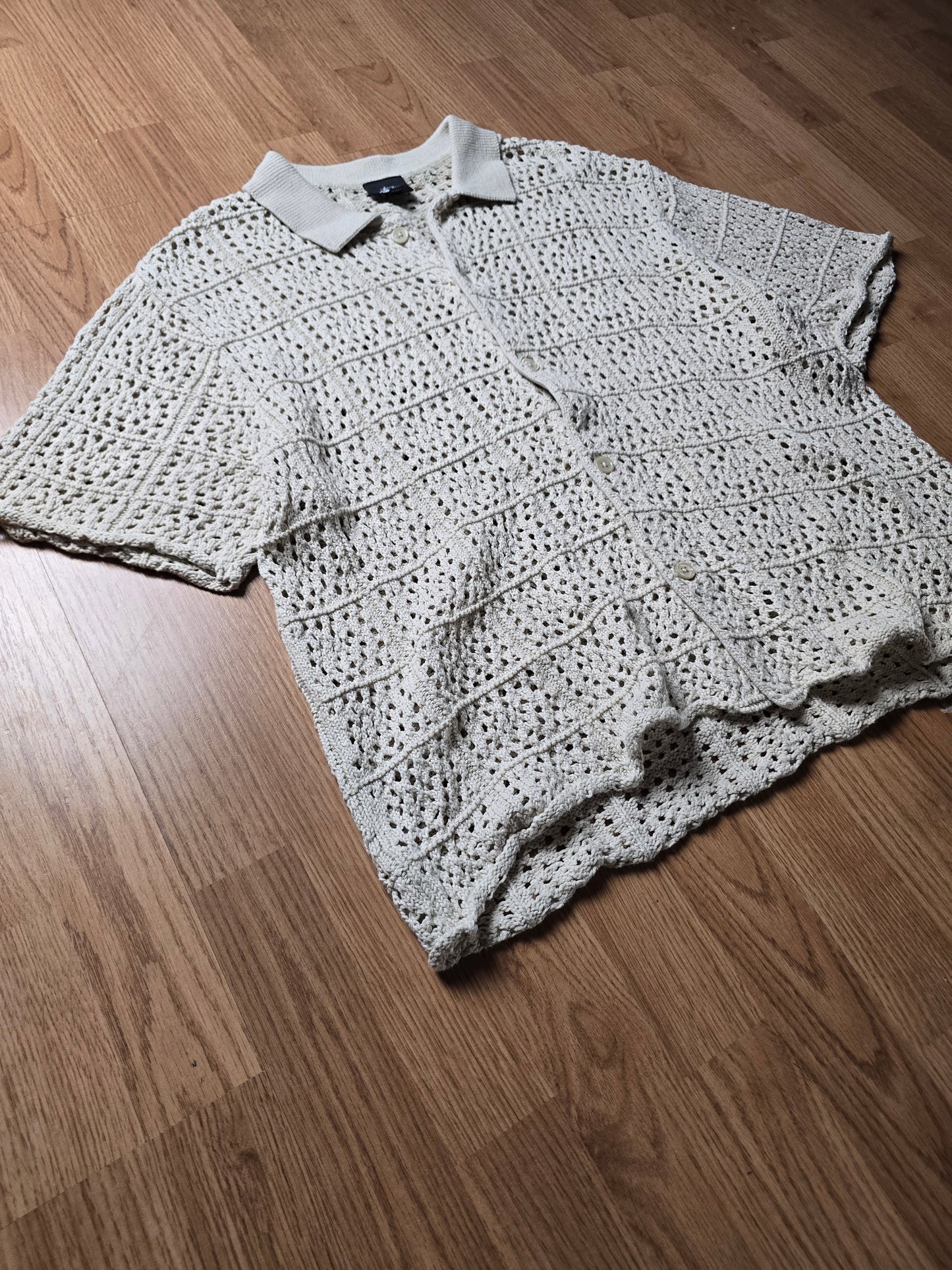 Stussy Crochet Knit SS Shirt (L/XL)