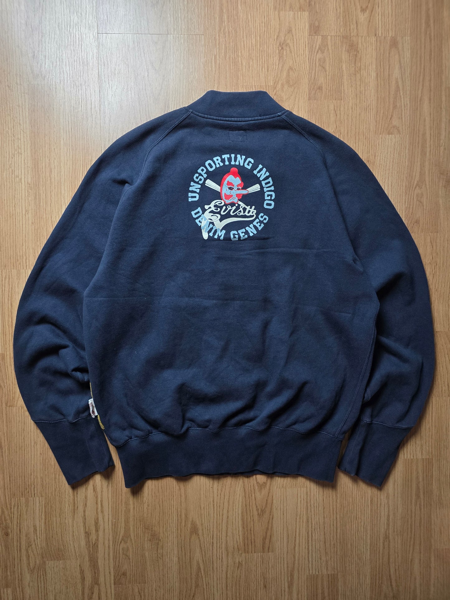 00s Evisu Embroidered Cotton Zip Bomber (L/XL)