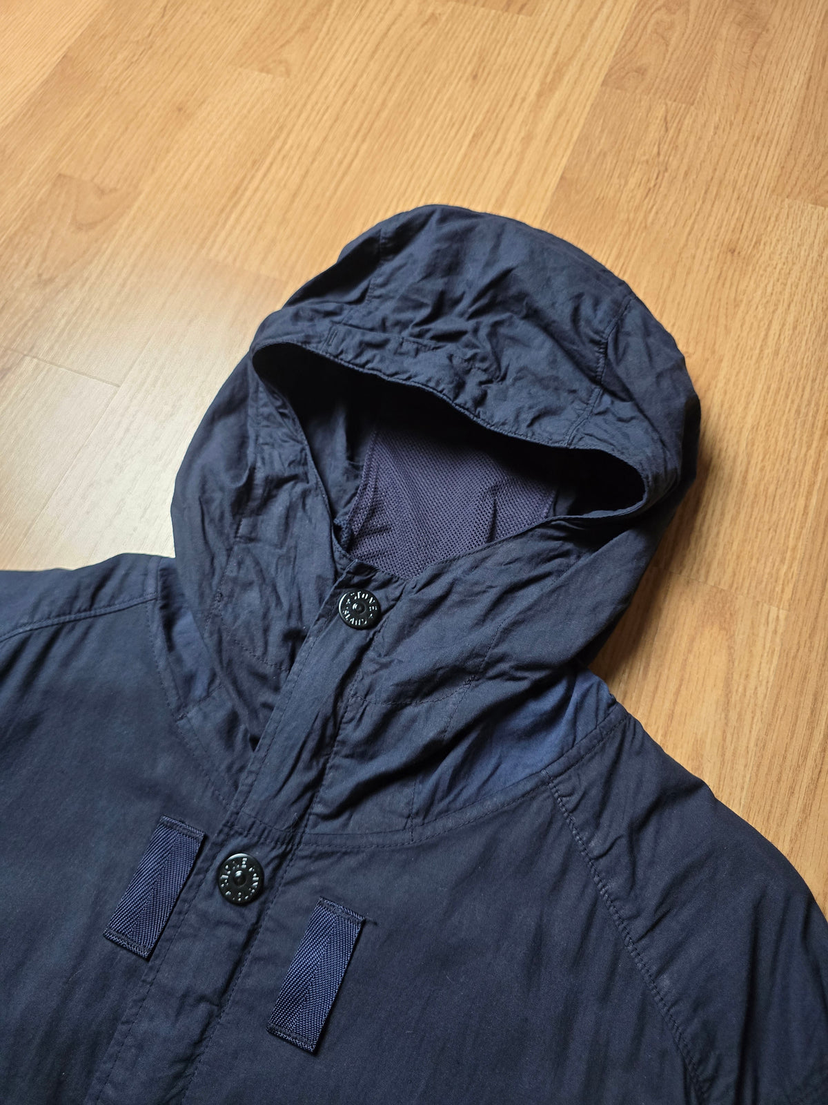 Stone Island Lightweight Mussola Gommata Hooded Bomber Jacket (L)