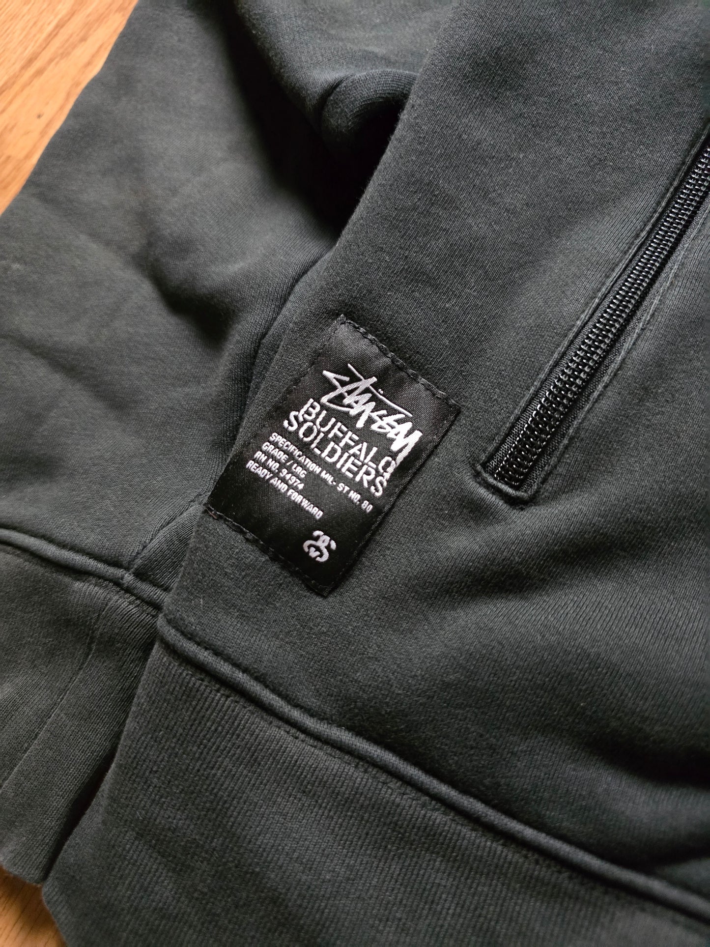 Stussy Buffalo Soldiers Technical Zip Hoodie (M/L)