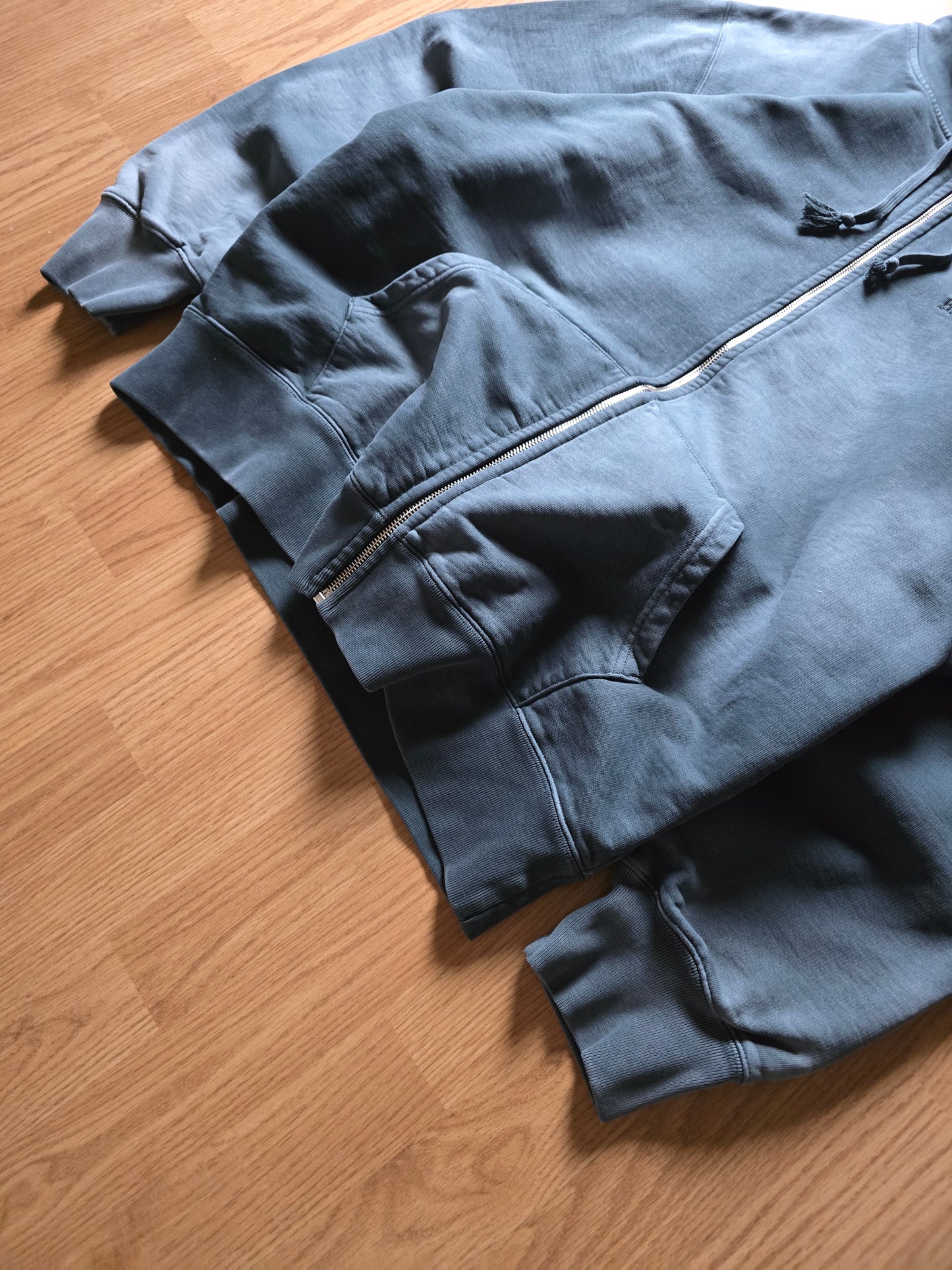 Supreme Bleached Plaid Lined Zip-Up Hoodie (XL)