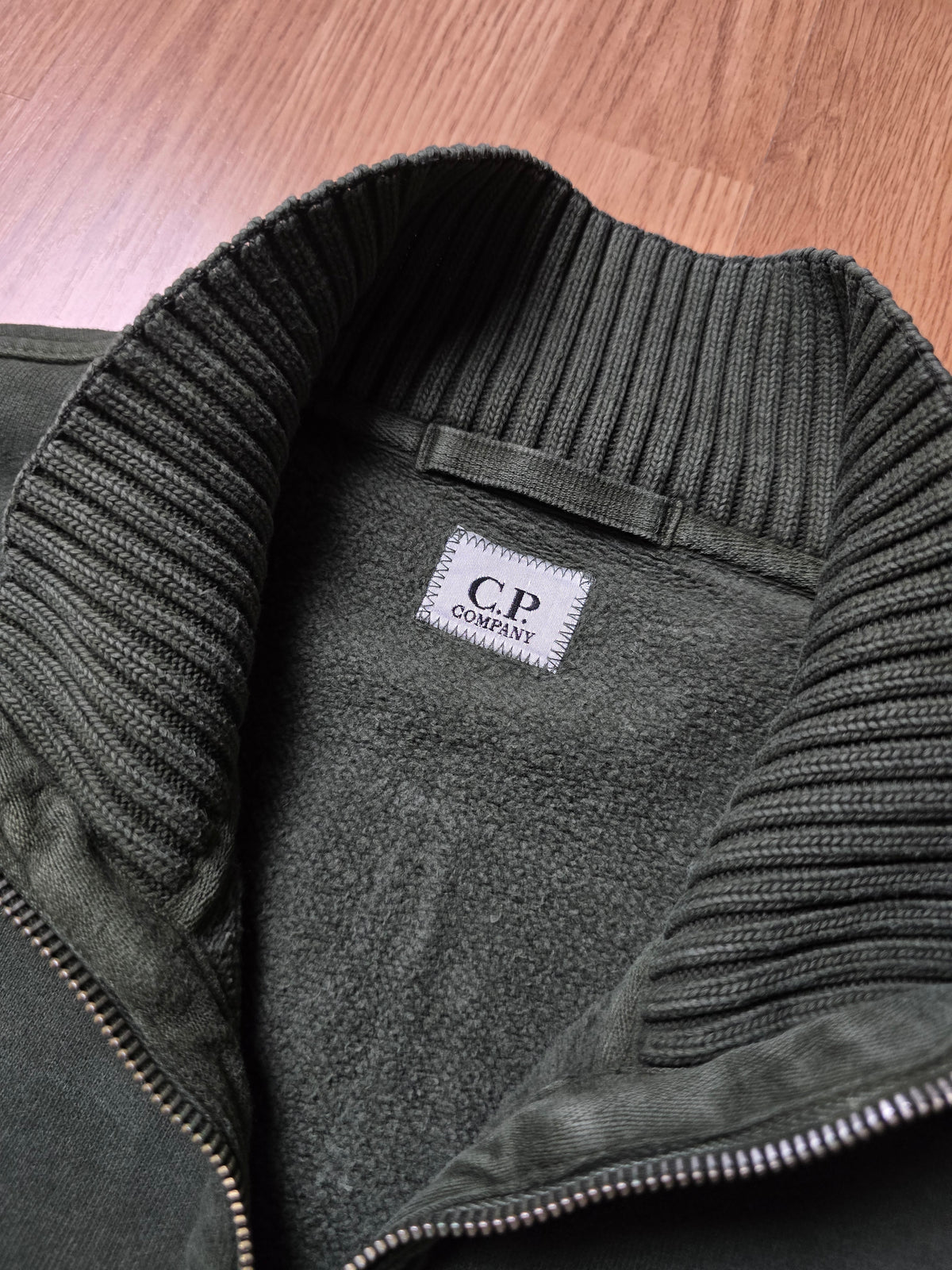 Vintage C.P. Company Embroidered Zip Sweatshirt (M)