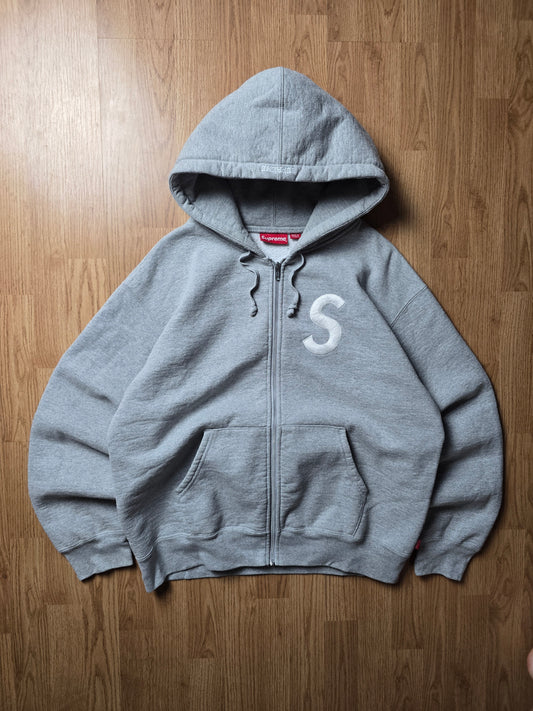 Supreme S Logo Zip Up Hoodie (M/L)