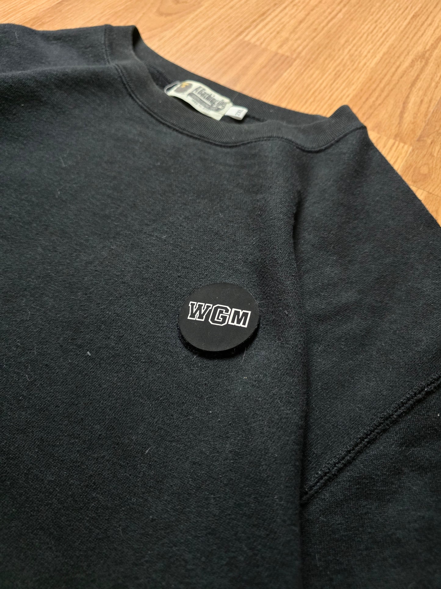 BAPE WGM Shark Emblem Crewneck Sweatshirt (XL/XXL)