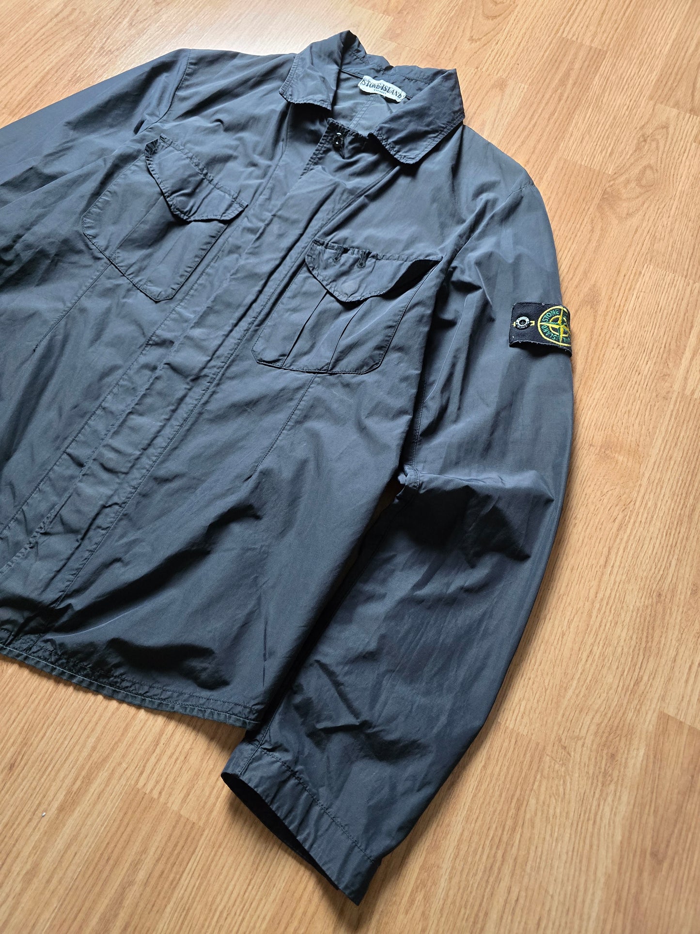 00s Stone Island Nylon Lightweight Zip Overshirt (M)