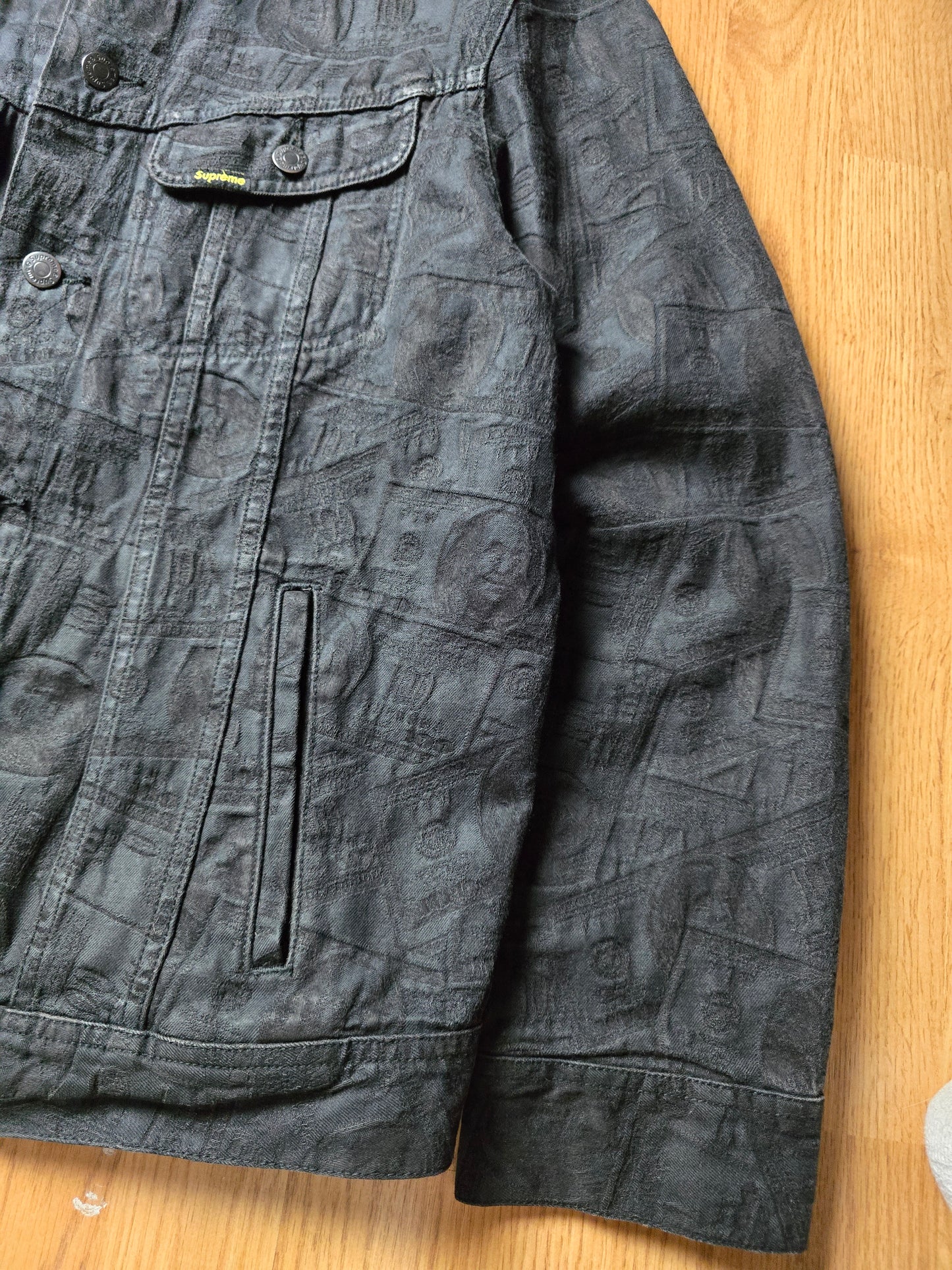 Supreme 100 Dollar Bill Denim Jacket (L)
