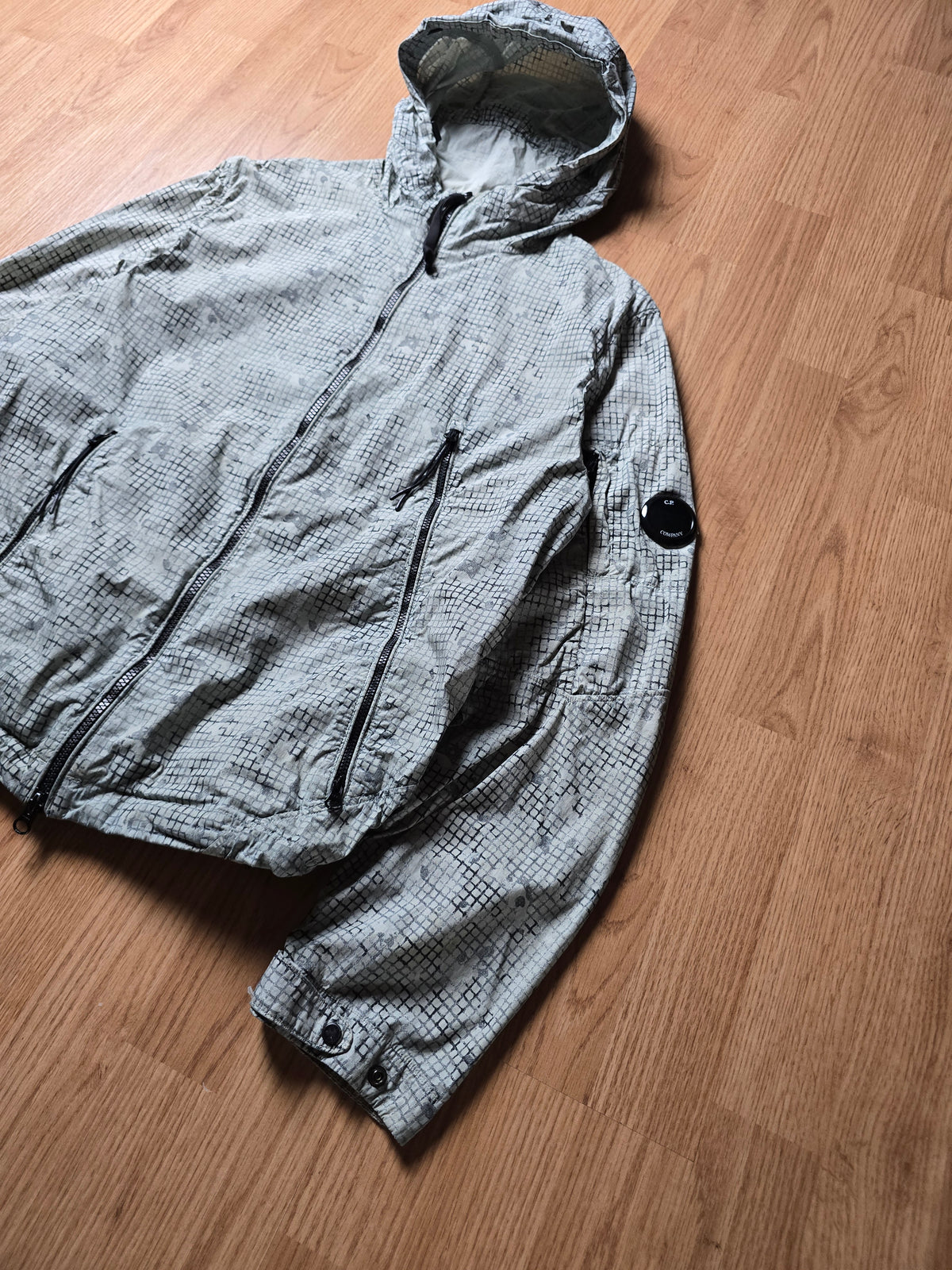 C.P. Company 50 Fili Grid Camo Lens Jacket (M)