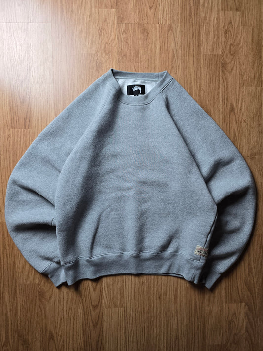 Stussy Raglan Fleece Crewneck Sweatshirt (S)