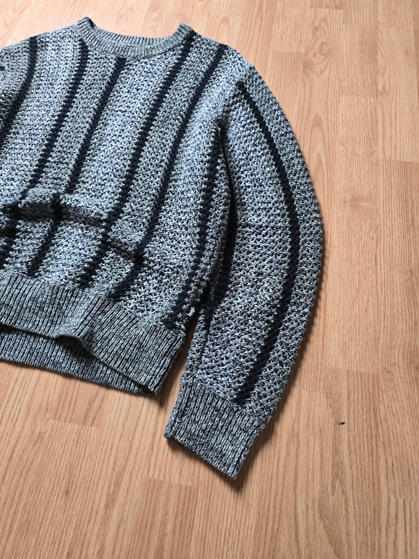 Stussy Baja Loose Gauge Striped Knit Sweater (M)