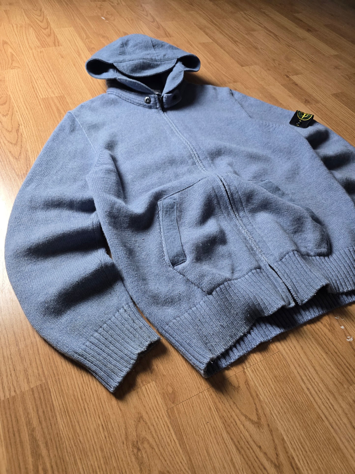 Stone Island AW10 Wool Knit Zip Hoodie (XL)