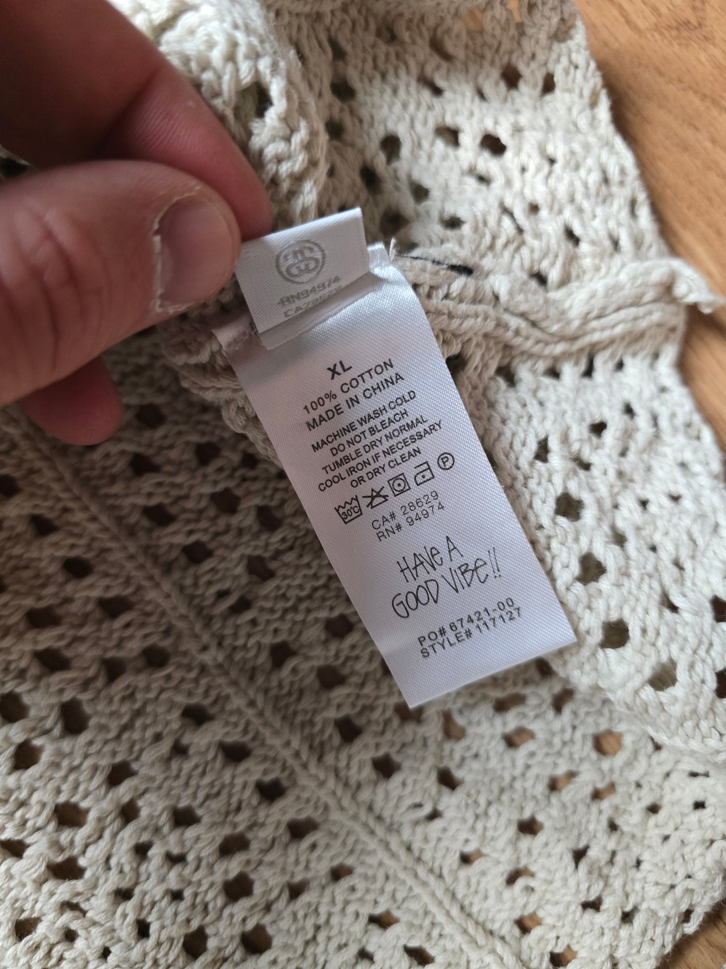 Stussy Crochet Knit SS Shirt (L/XL)