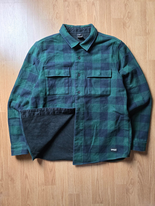 Oakley Fleece Lined Check Overshirt (L)