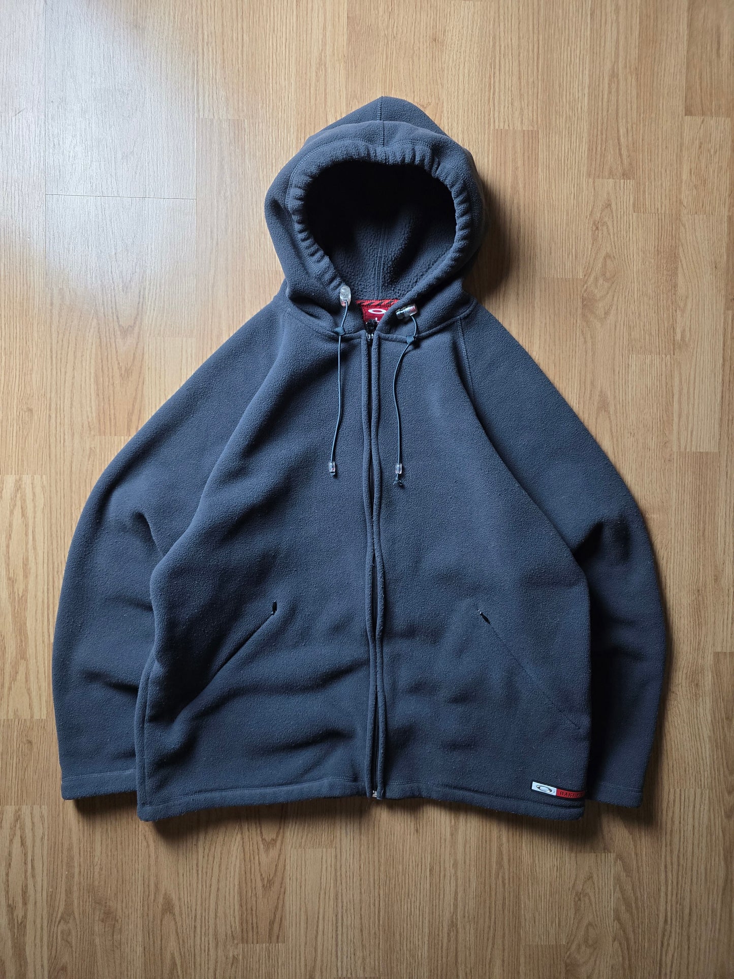 Vintage Oakley Zip-Up Technical Fleece Hoodie (L)