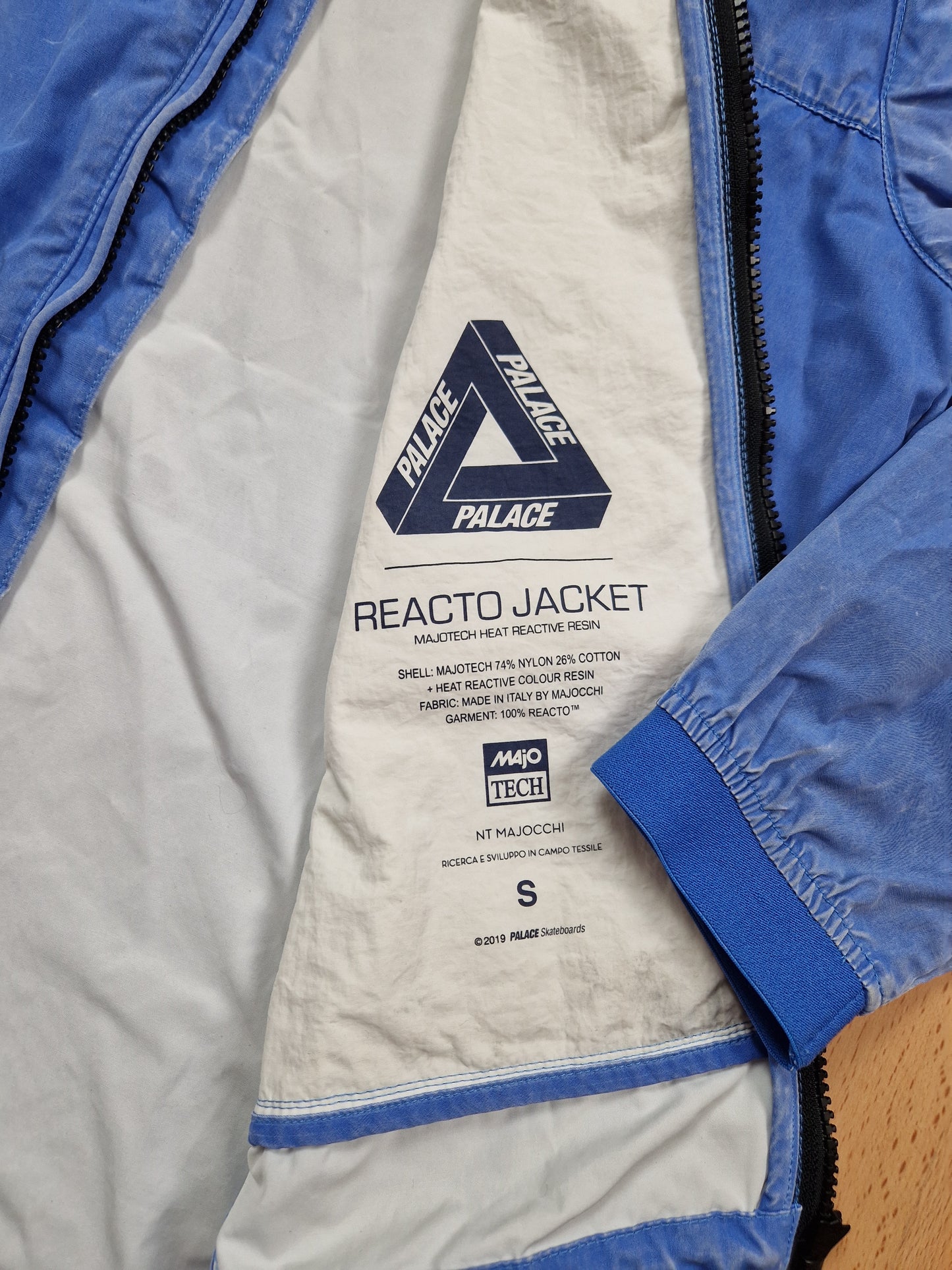 Palace 'Reacto' Jacket - Hyper Blue (S)