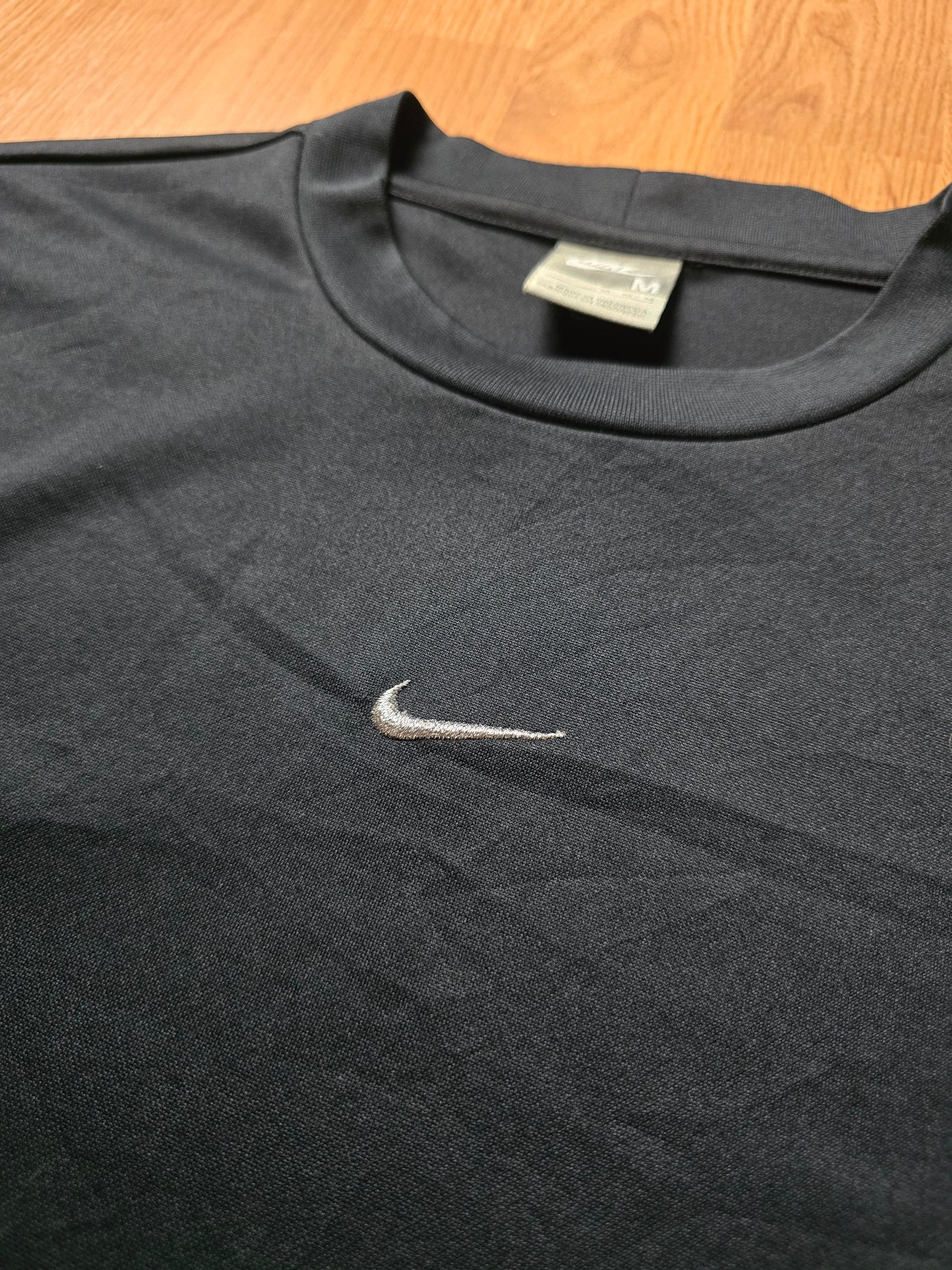 Y2K Nike Centre Swoosh Mesh Panel Tee (M/L)