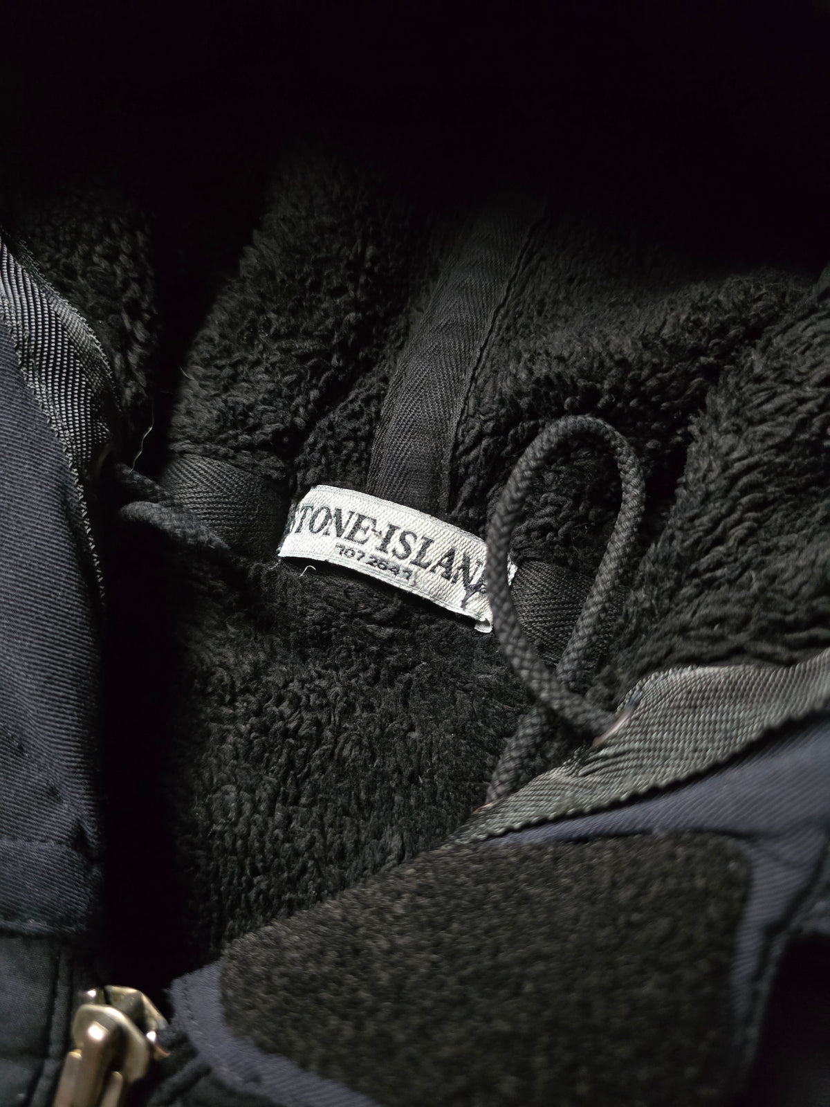 Stone Island Flaace Lined Mussola Gommata Hooded Bomber Jacket (M)