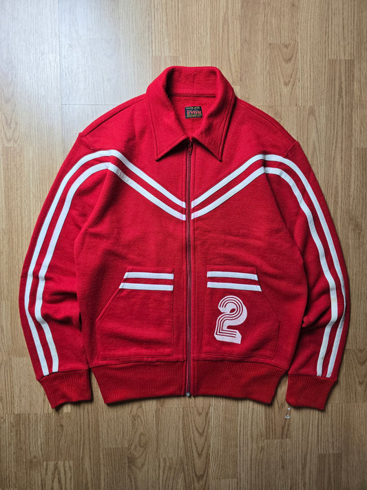 00s Evisu Wool-Blend Knit Zip Track top (M)