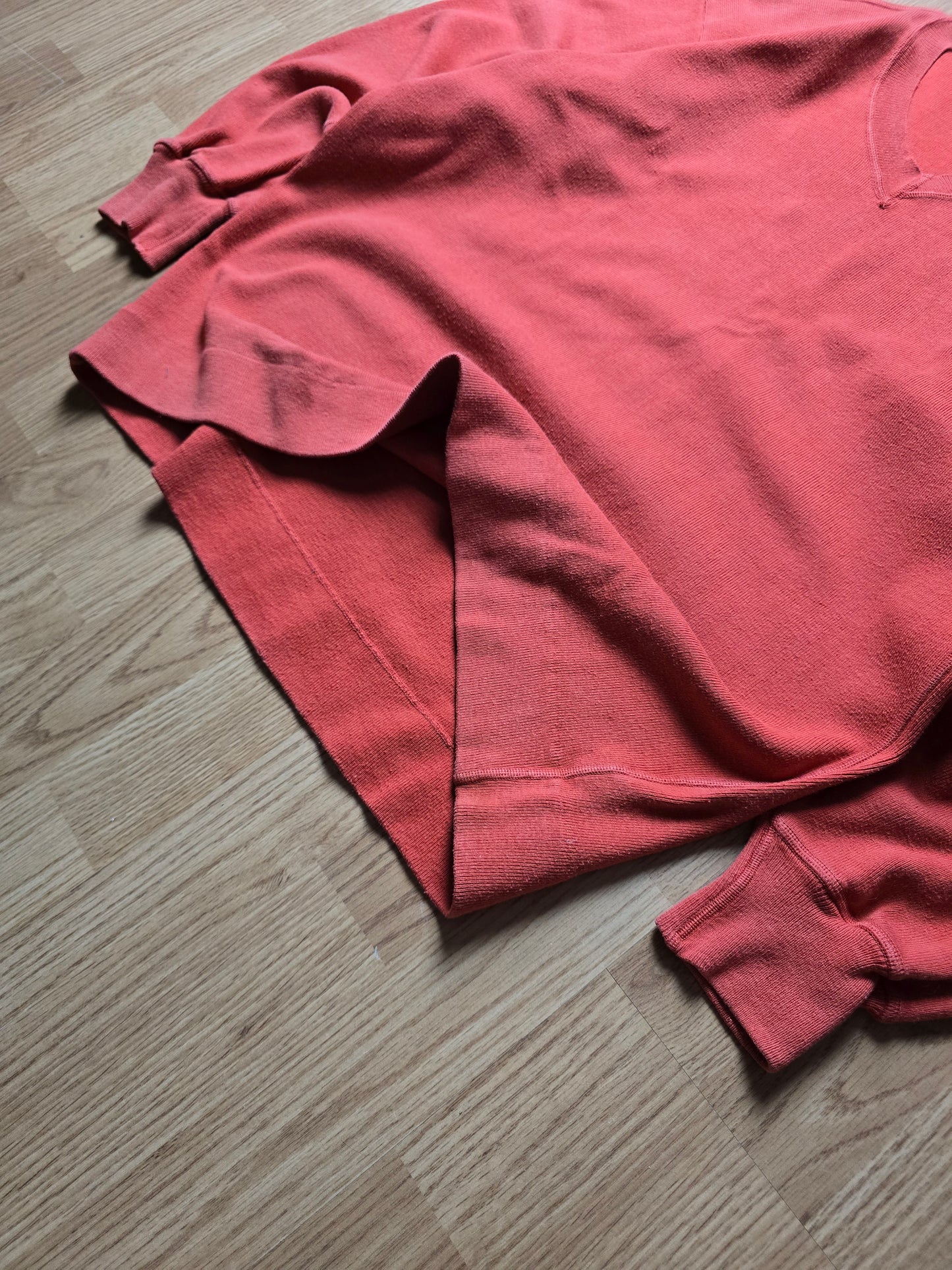 80s Stone Island Green Edge V-Neck Sweater (L)