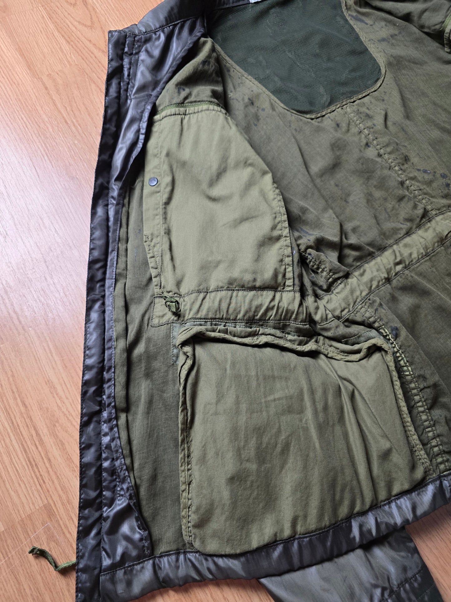 90s Stone Island Green Edge Flight Jacket (XL)