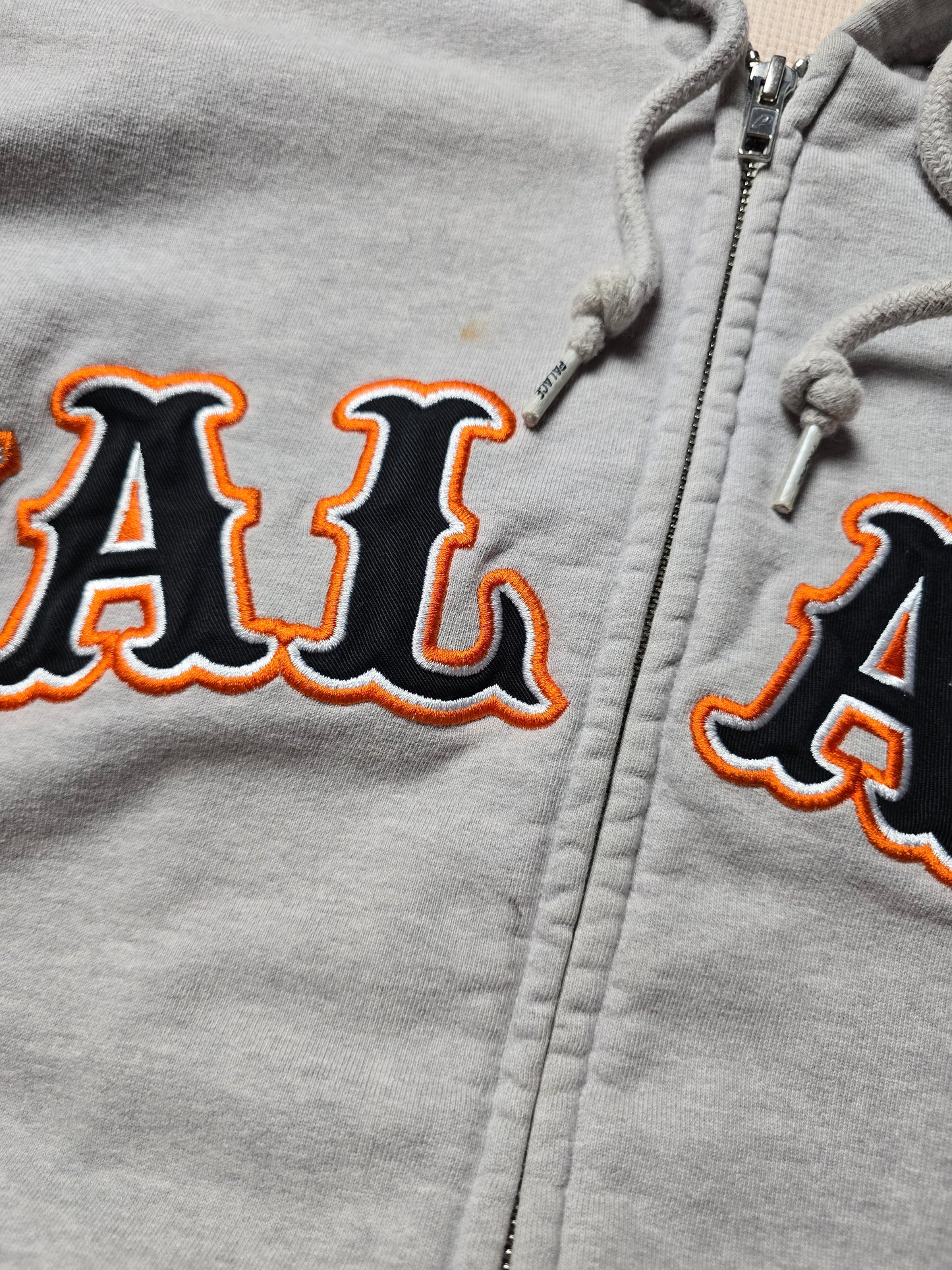 Palace 'Arch' Thermal Lined Zip Up Hoodie (L)