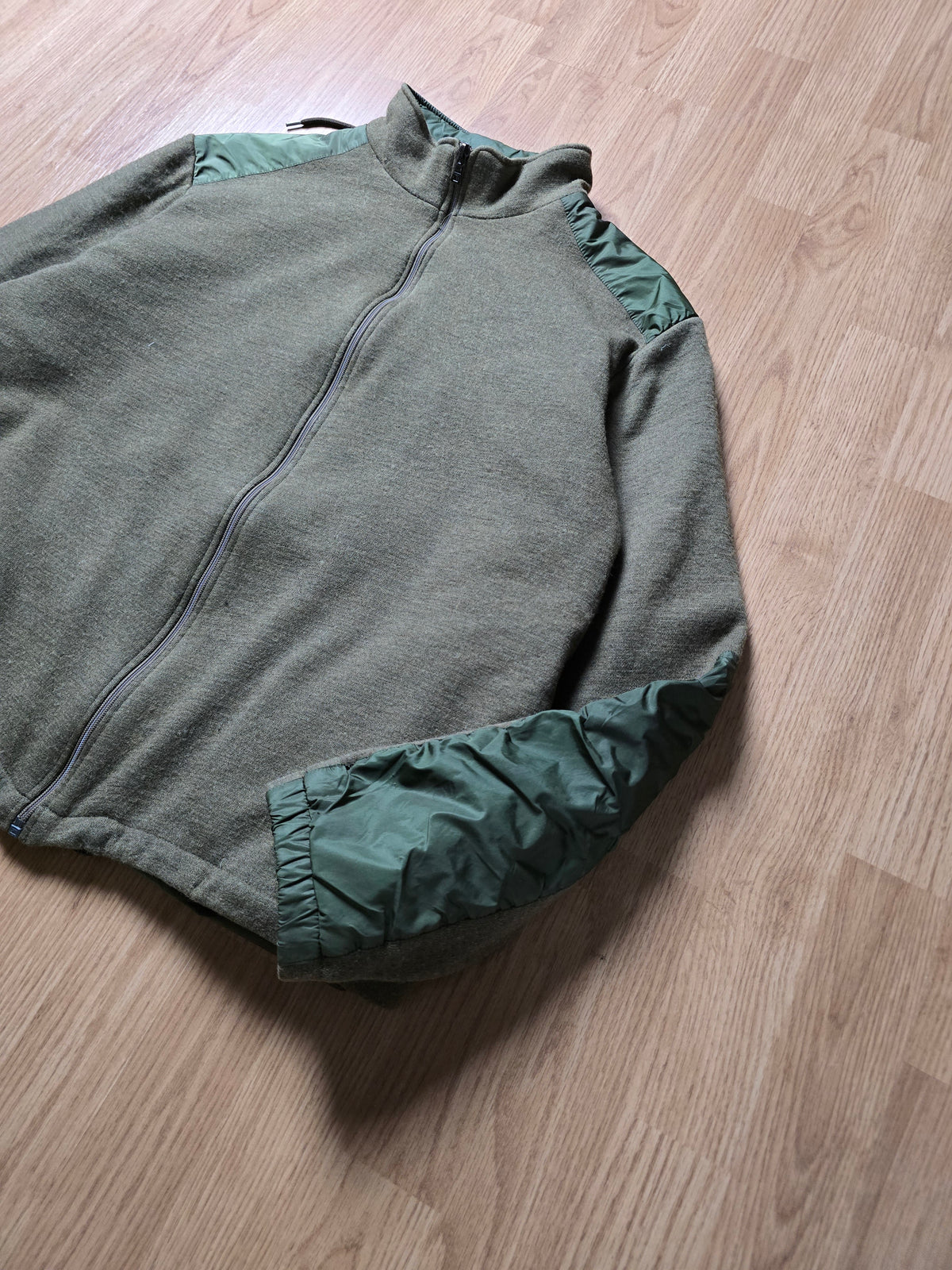 Prada Padded Wool & Nylon Reversible Hybrid Jacket (M)