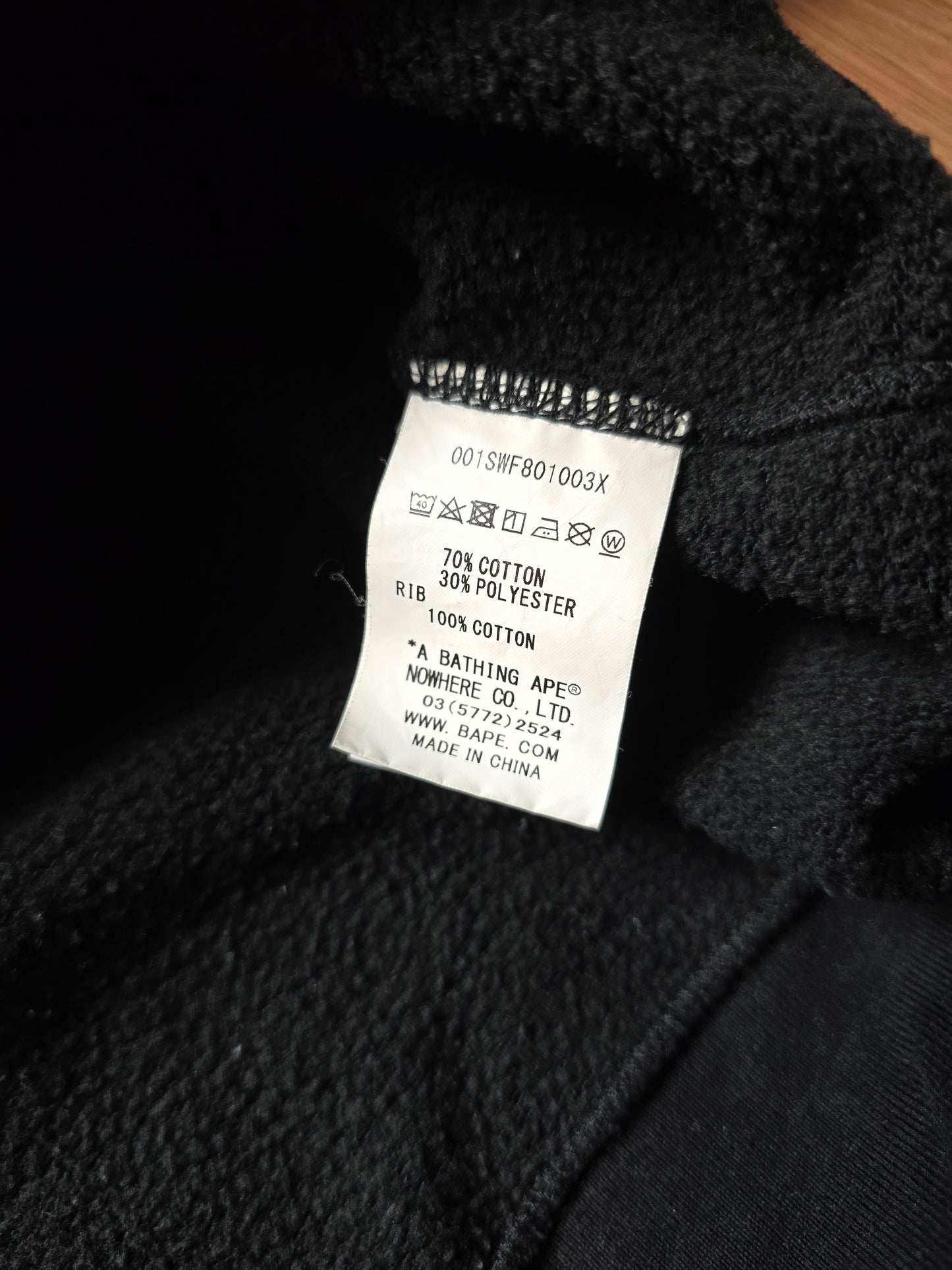 Bape College print & Embroidered Logo Crewneck Sweatshirt (M)