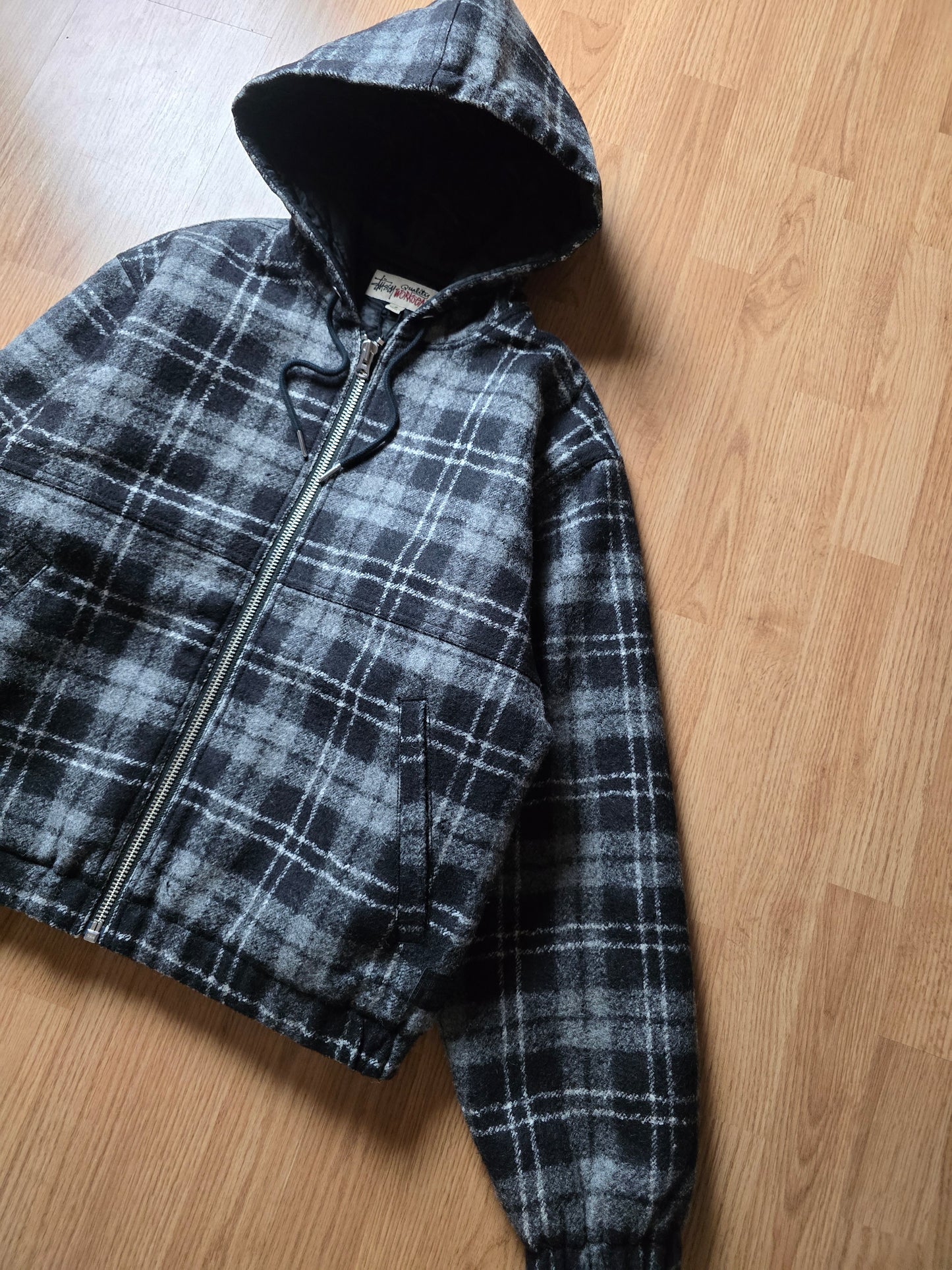 Stussy Wool Plaid Work Jacket (S)